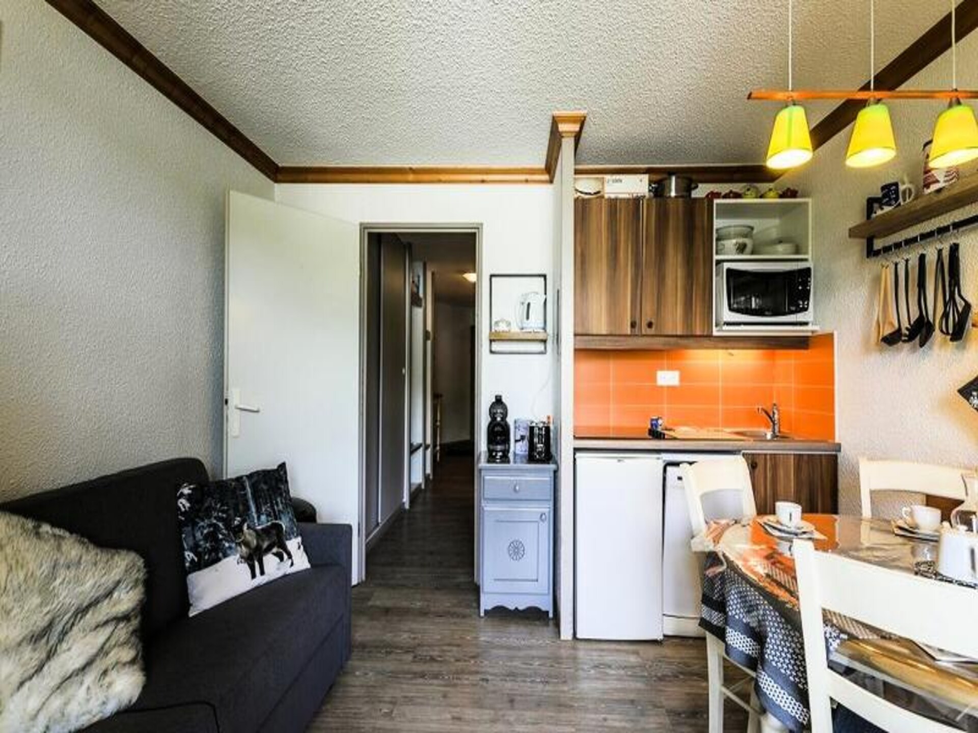 Knus appartement in Alpe d'Huez met balkon en uitzicht op de bergen - foto 15