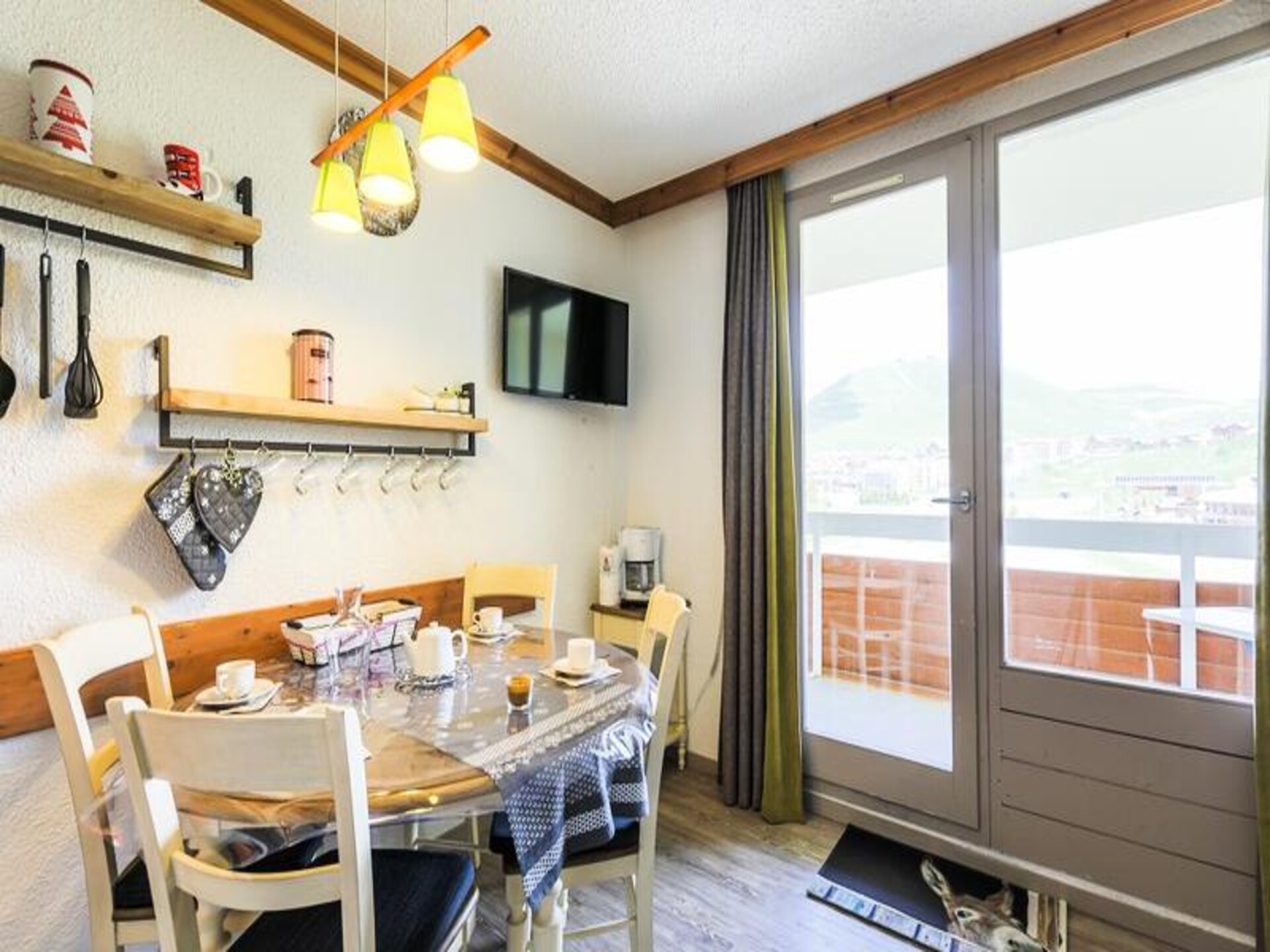 Knus appartement in Alpe d'Huez met balkon en uitzicht op de bergen - foto 18