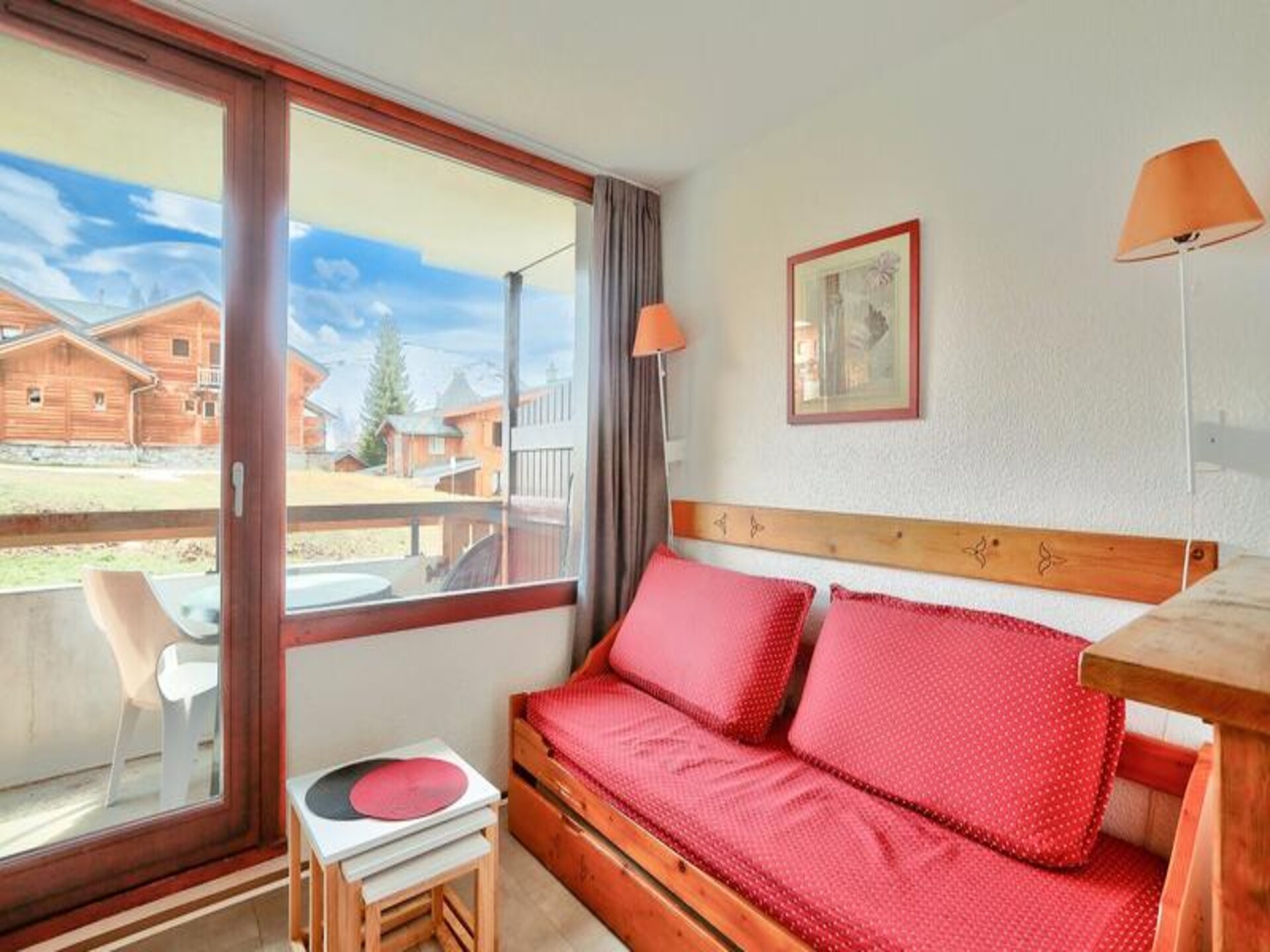 Knus appartement voor 4 personen met balkon en uitzicht op de bergen in Huez - foto 9