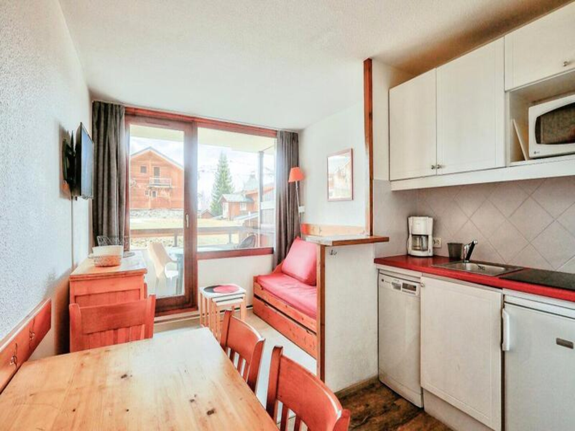 Knus appartement voor 4 personen met balkon en uitzicht op de bergen in Huez - foto 17