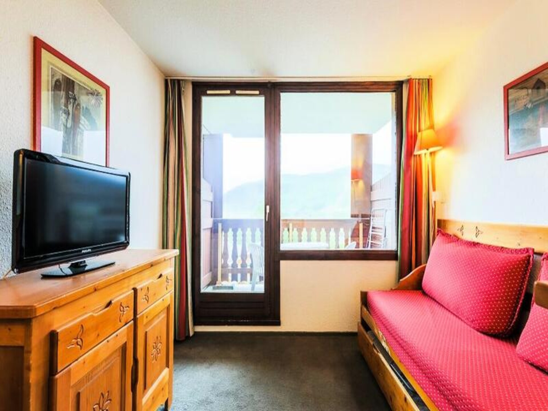 Knus appartement voor 5 personen met balkon en uitzicht in Huez - foto 8