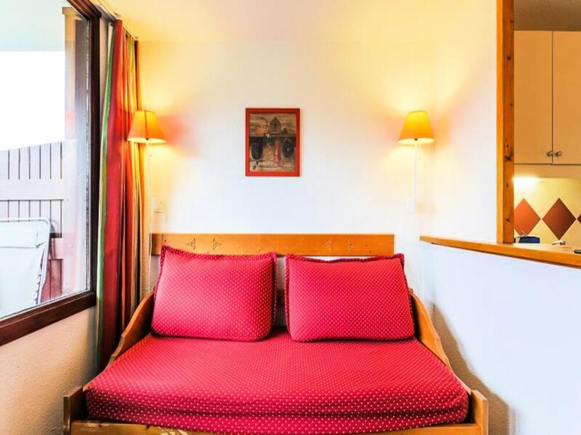 Knus appartement voor 5 personen met balkon en uitzicht in Huez - foto 11