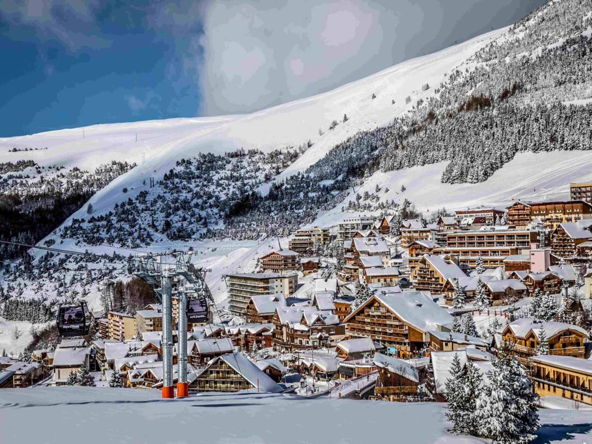 Studio 4 pers. aan de piste in Alpe d'Huez – huisdier welkom - foto 25