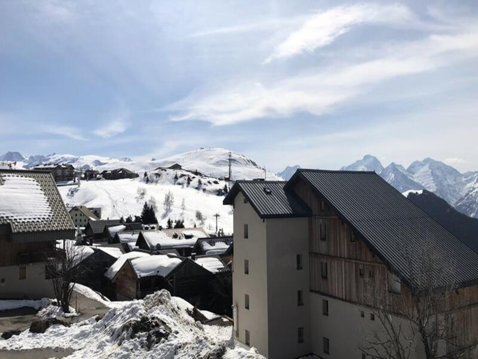 Knusse studio op de piste in Huez – 4 persoons appartement met balkon - foto 18