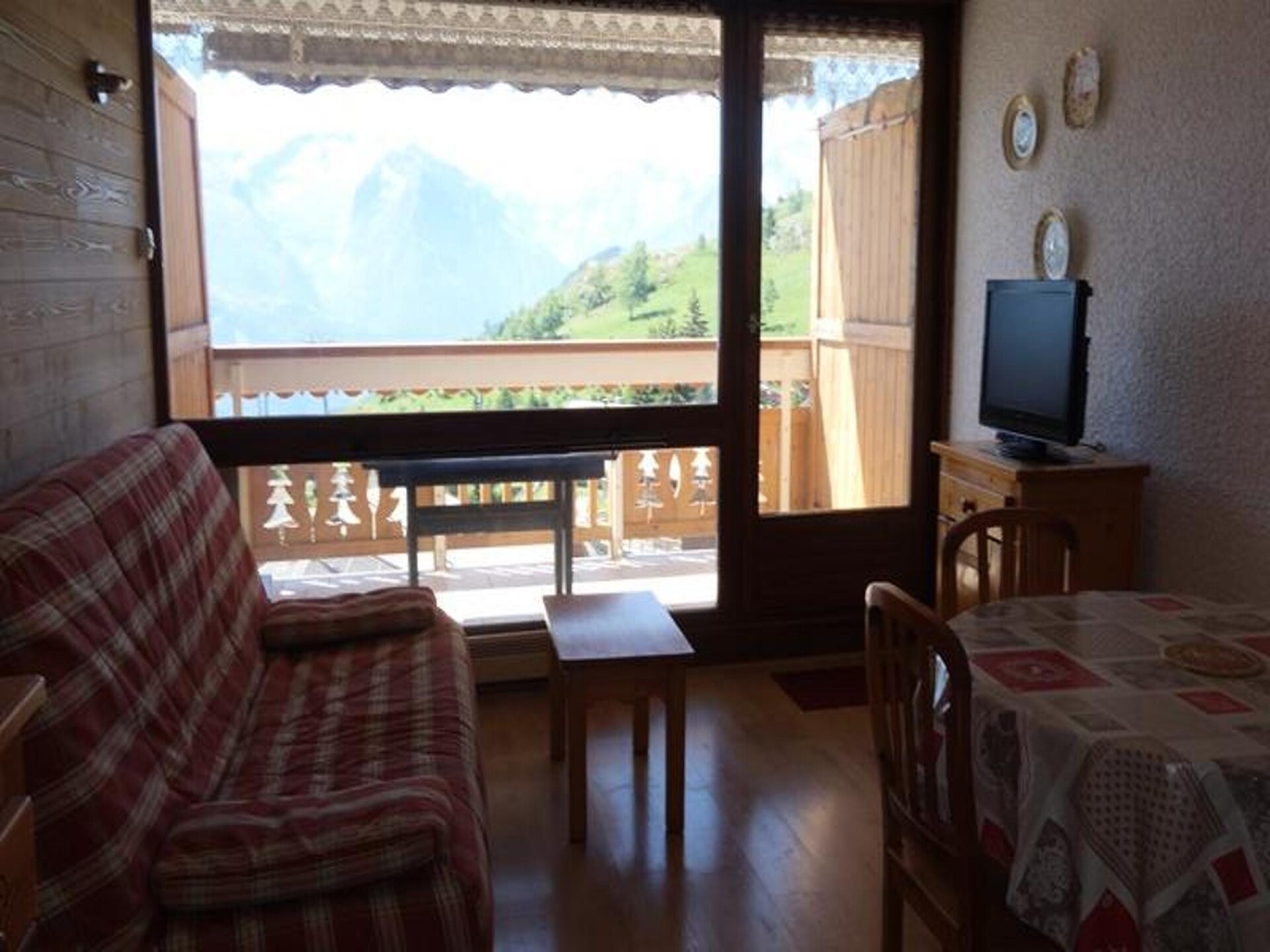 Studio op de piste in Huez met zuidbalkon en bergzicht voor 4 personen - foto 15
