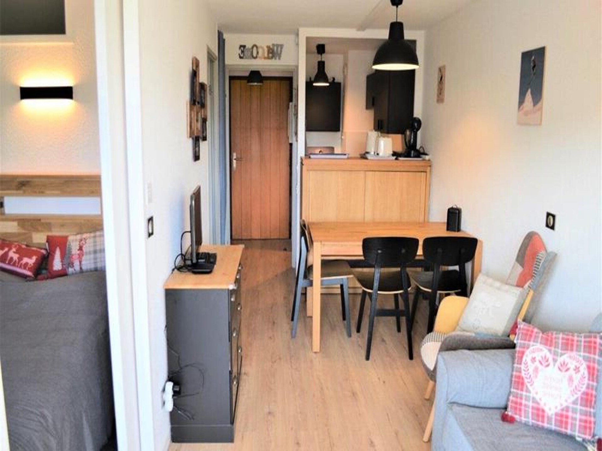 Appartement 6 pers. aan de voet van de piste in Huez met balkon op het zuiden - foto 9