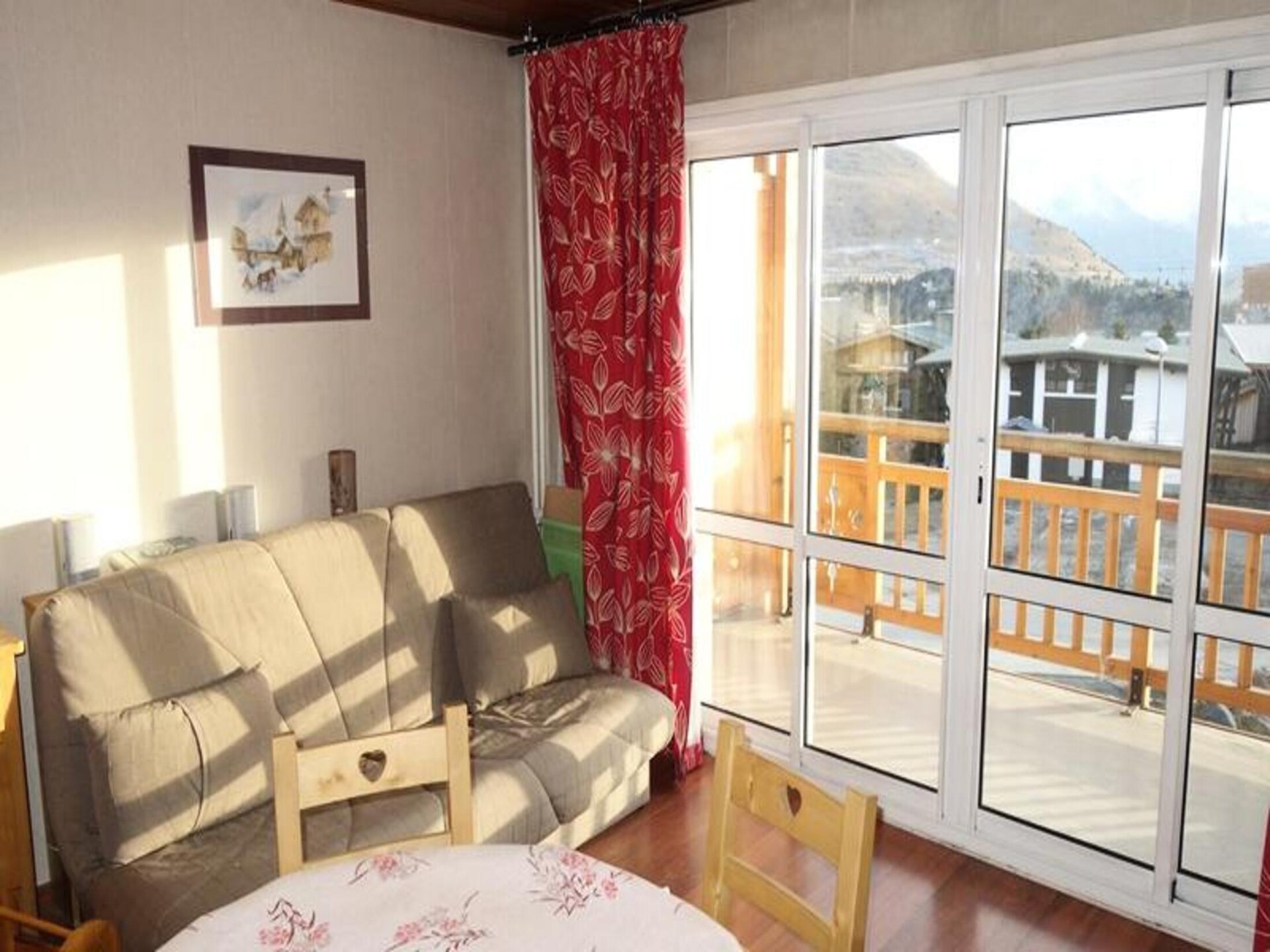 Knus studio-appartement op de piste in Huez met zuidbalkon - foto 1