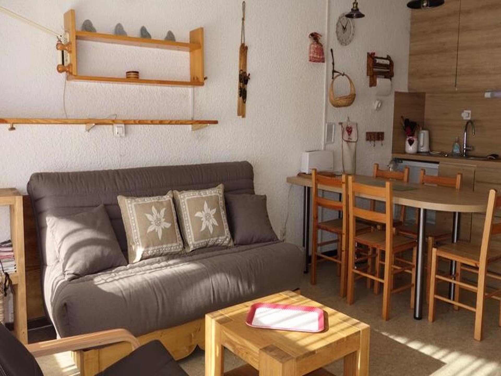 Comfortabel studio-appartement in Huez, vlakbij de piste voor 6 personen - foto 9
