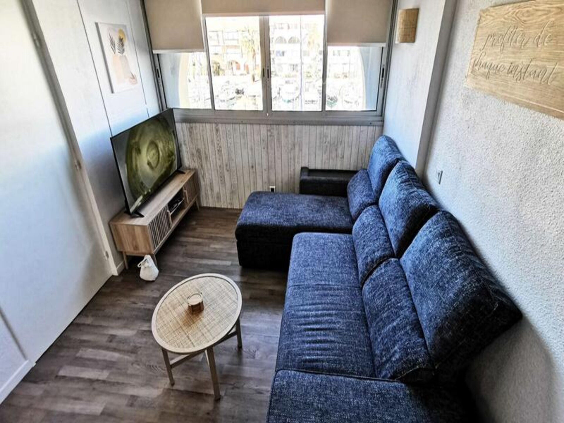 Licht appartement met havenzicht in Leucate, 800m van het strand - foto 6