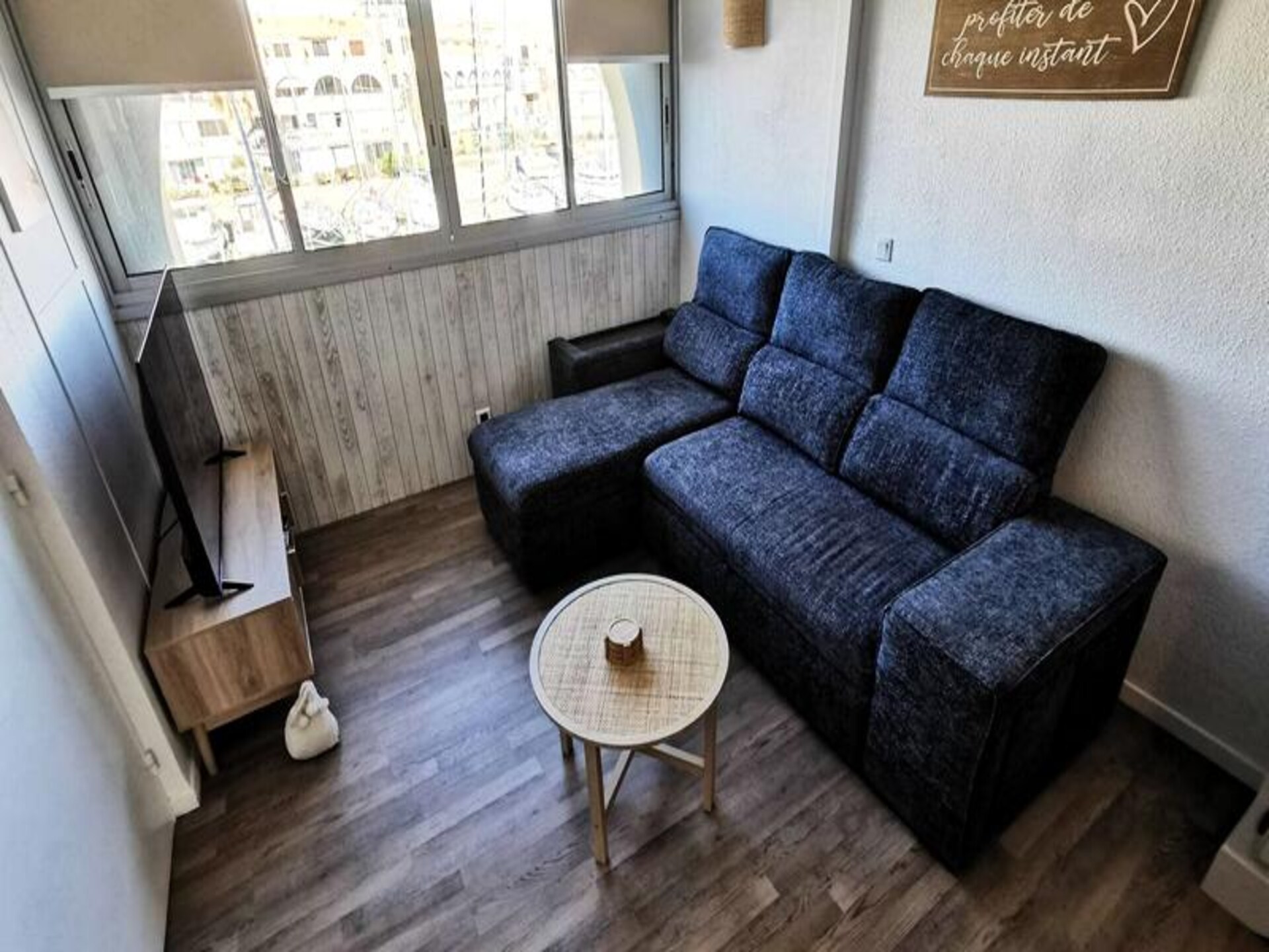 Licht appartement met havenzicht in Leucate, 800m van het strand - foto 9