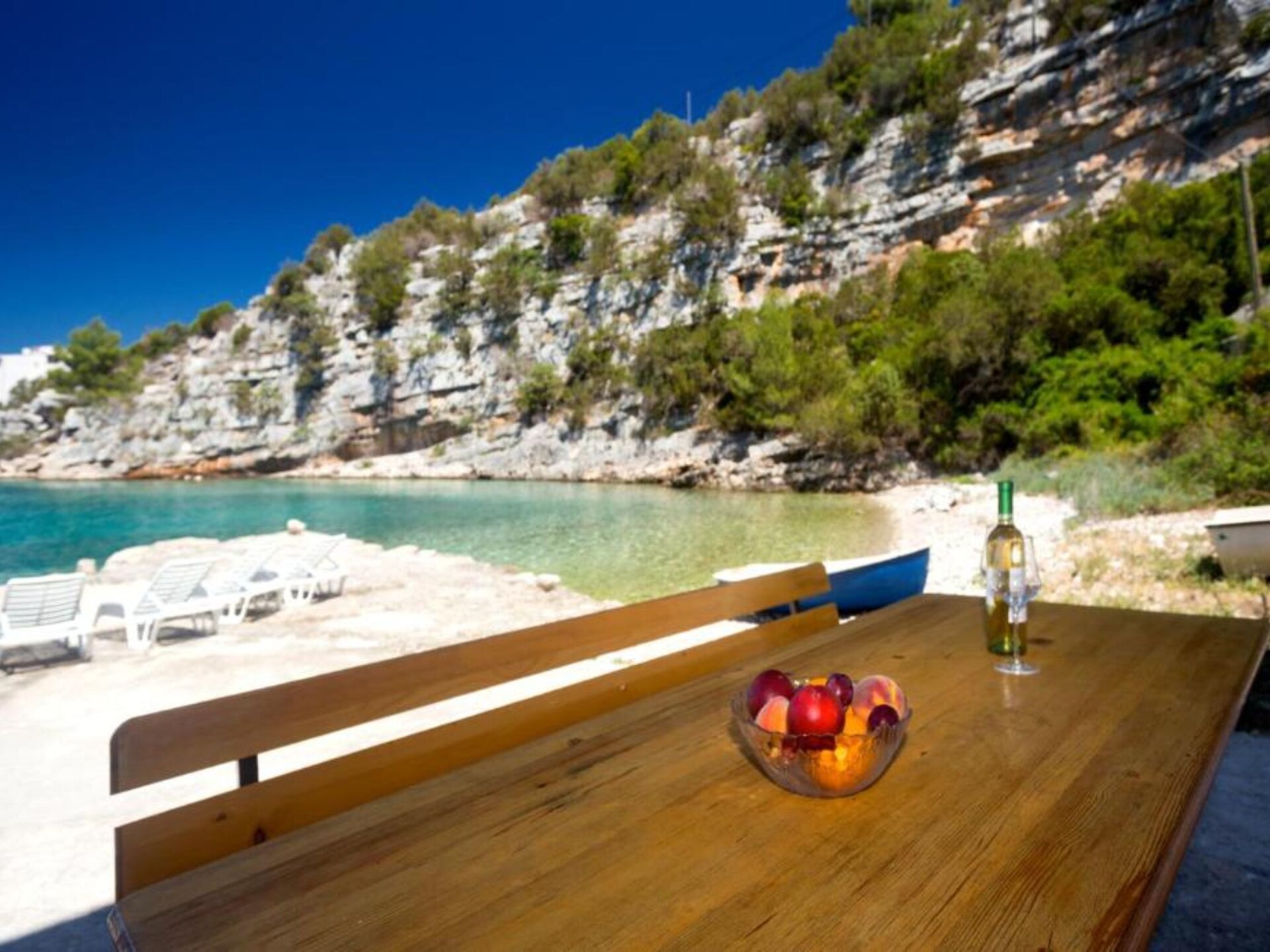 Vakantiehuis Jadranko: Direct aan Zee in Afgelegen Baai op Hvar - foto 27