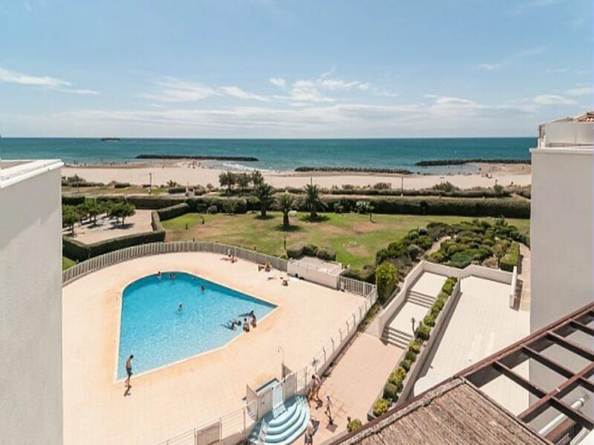 Appartement 6p met zeezicht, direct aan strand Agde - foto 5