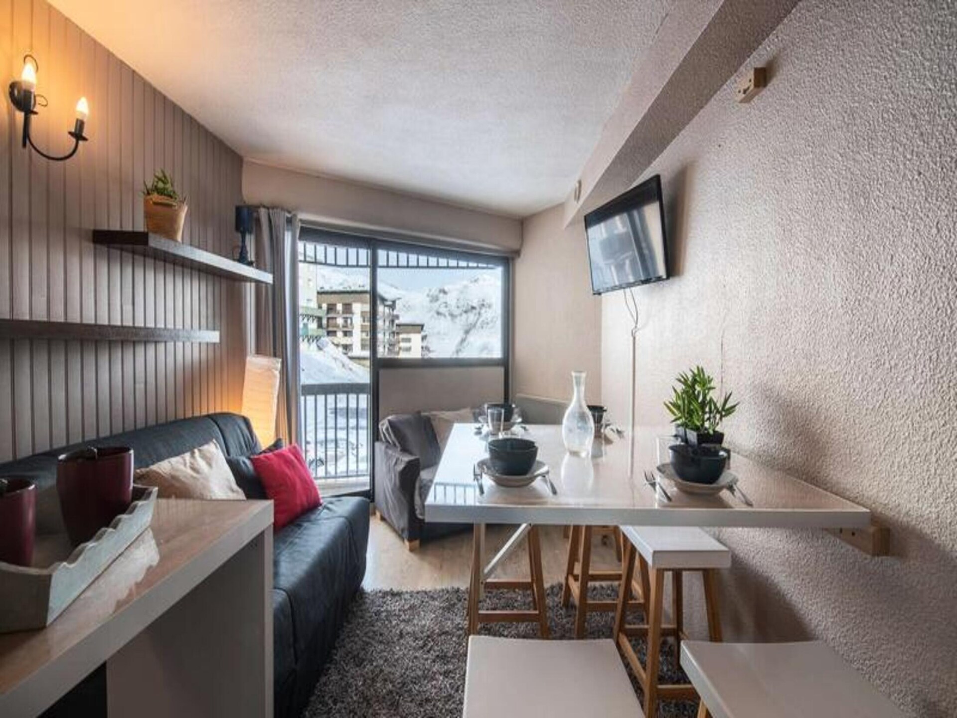 Appartement 4p aan de piste in Saint Lary 1700 met balkon en valleizicht - foto 7