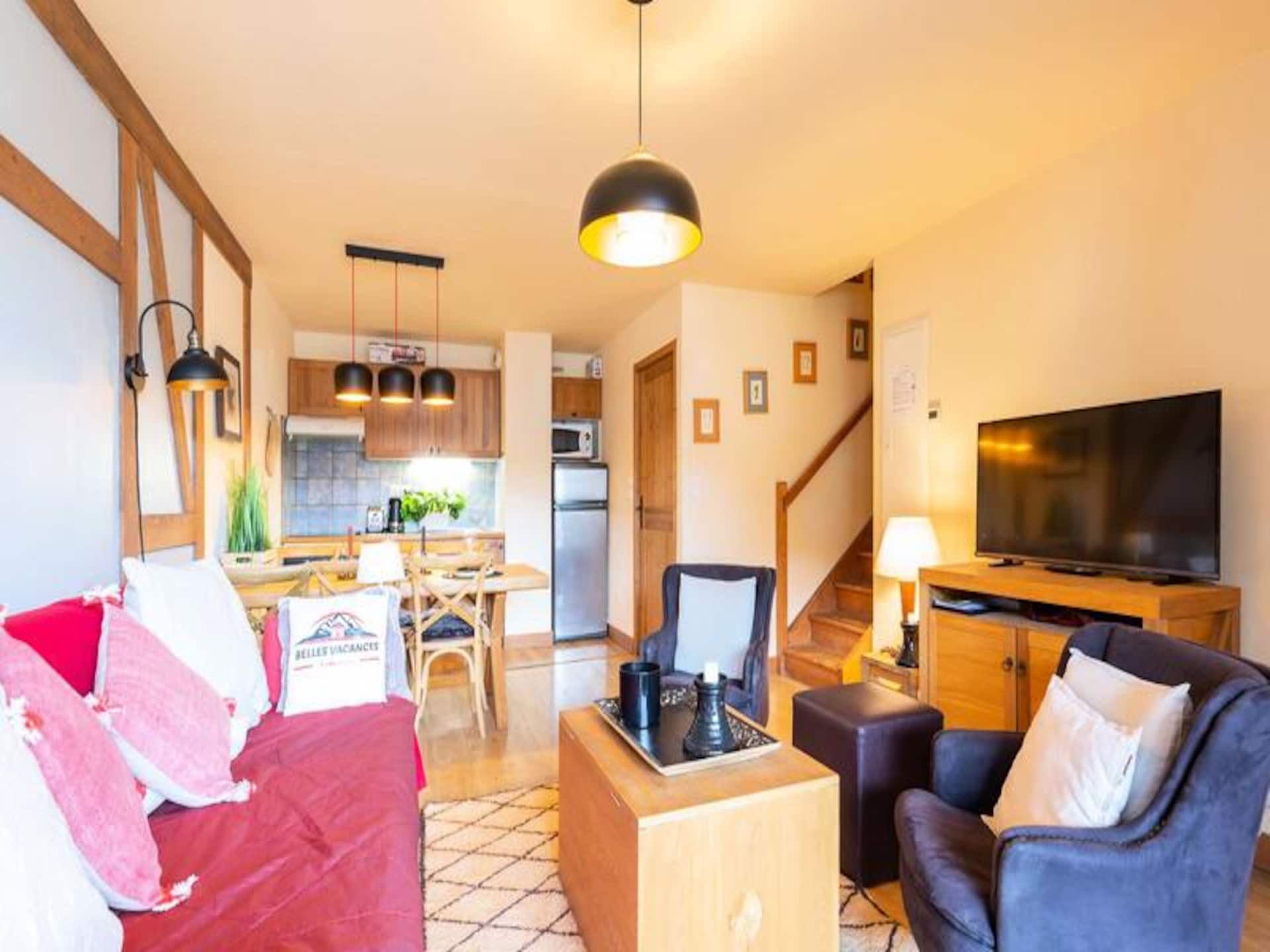 Duplexappartement 8p in centrum Saint Lary Soulan, vlakbij skilift - foto 4