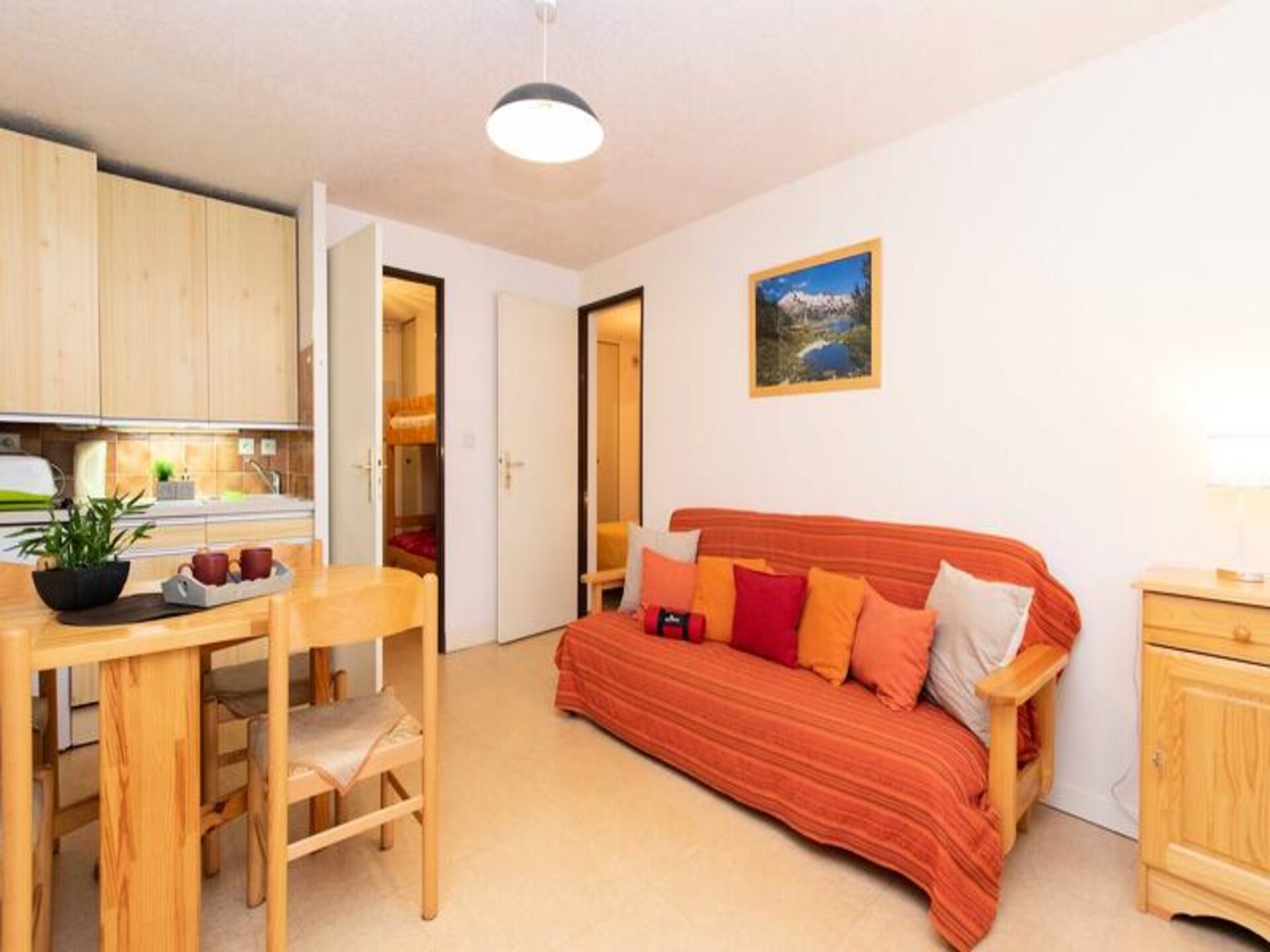 Knus appartement op de begane grond met balkon, vlakbij de lift in Saint-Lary - foto 3