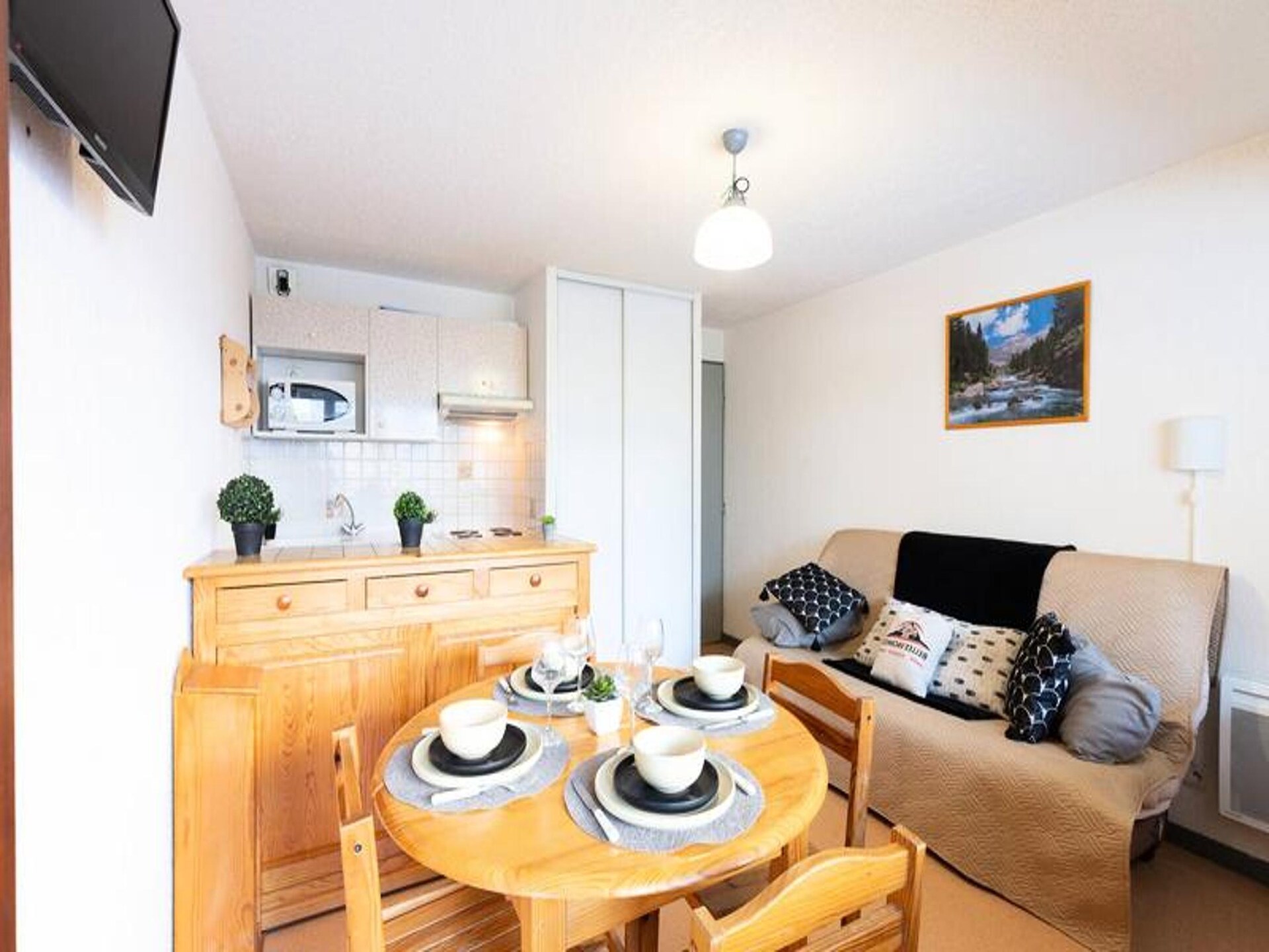 Zonnig appartement voor 6 met balkon, vlakbij de piste in Saint Lary - foto 22