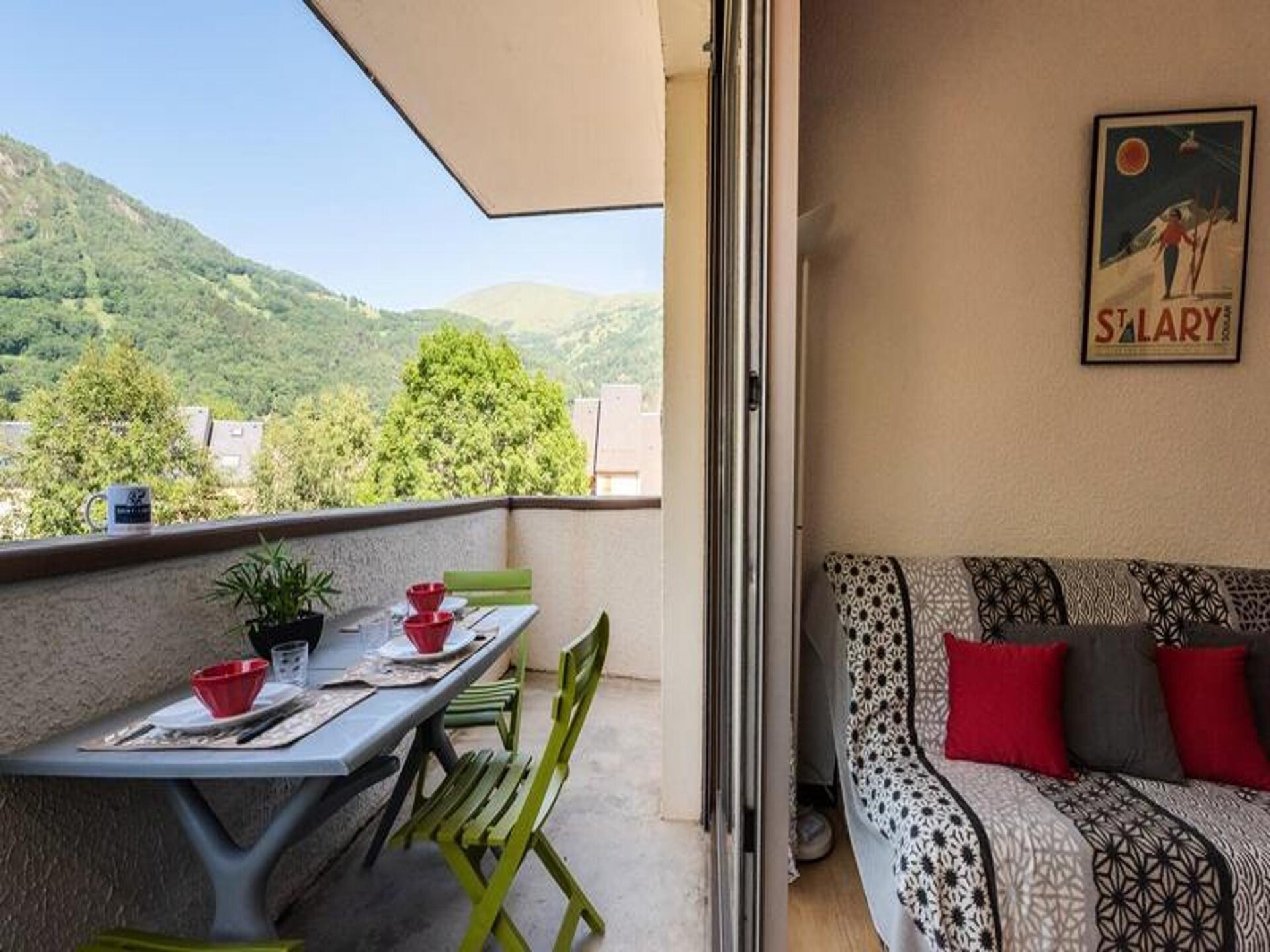 Zuidgericht appartement met panoramisch Pyreneeën uitzicht in Saint Lary - foto 10