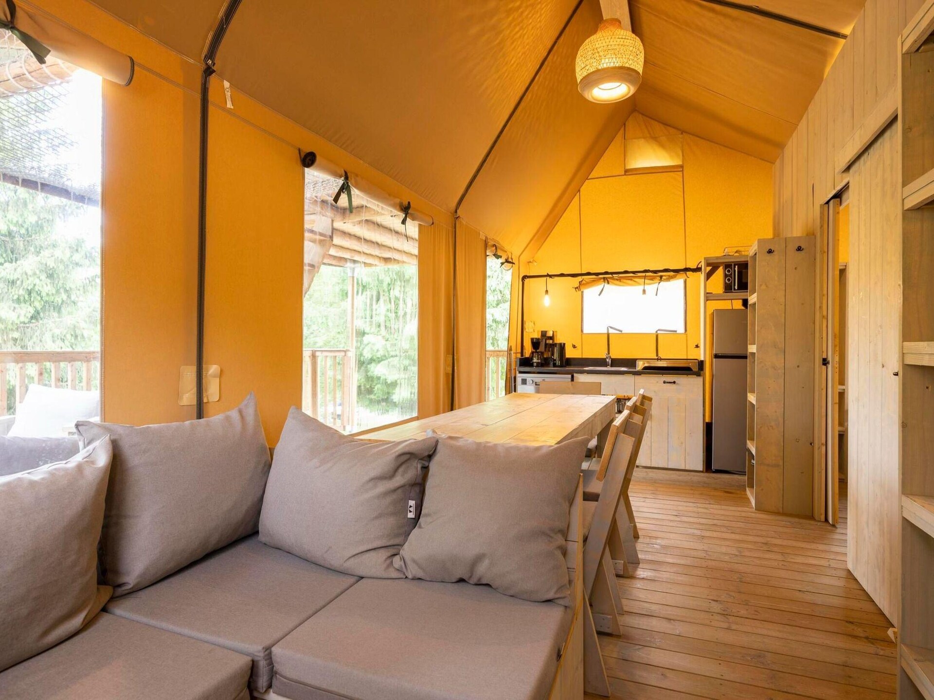 Ruime glampingtent voor 8 personen in de Ardennen bij Signy-l’Abbaye - foto 8