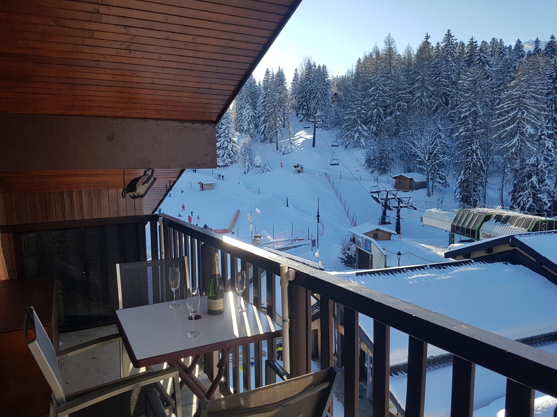 Knusse studio voor 3 personen direct aan de skipiste in Doucy - foto 4