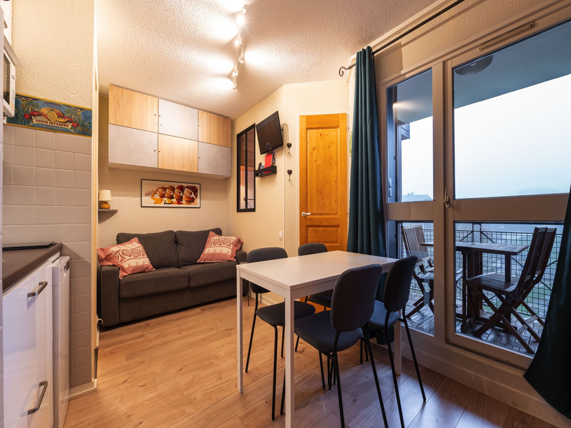 Knus appartement in Morillon met balkon, op 200m van de skilift - foto 6