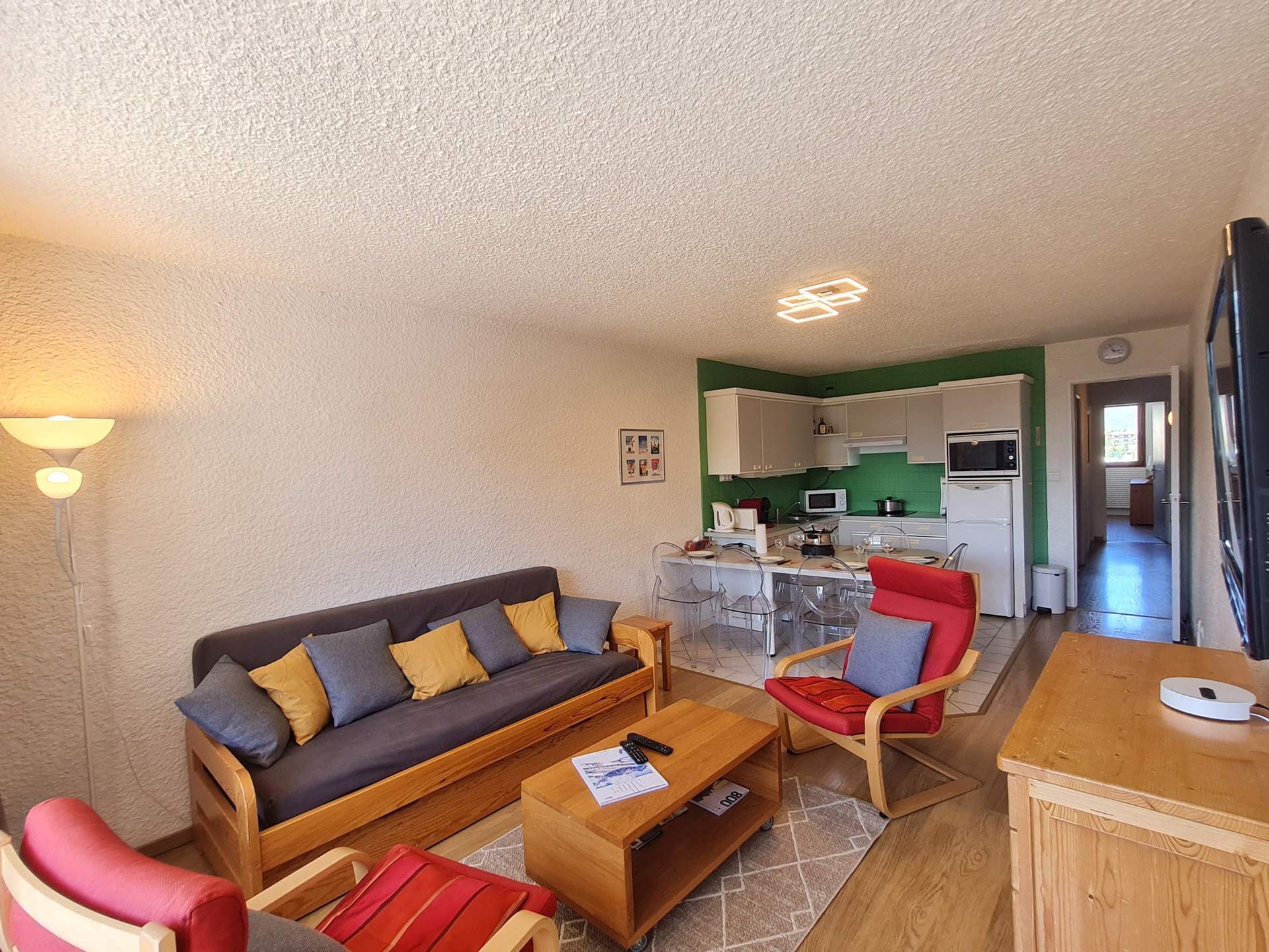 Aan de piste: Ruim appartement voor 7 personen in Les Deux Alpes - foto 6