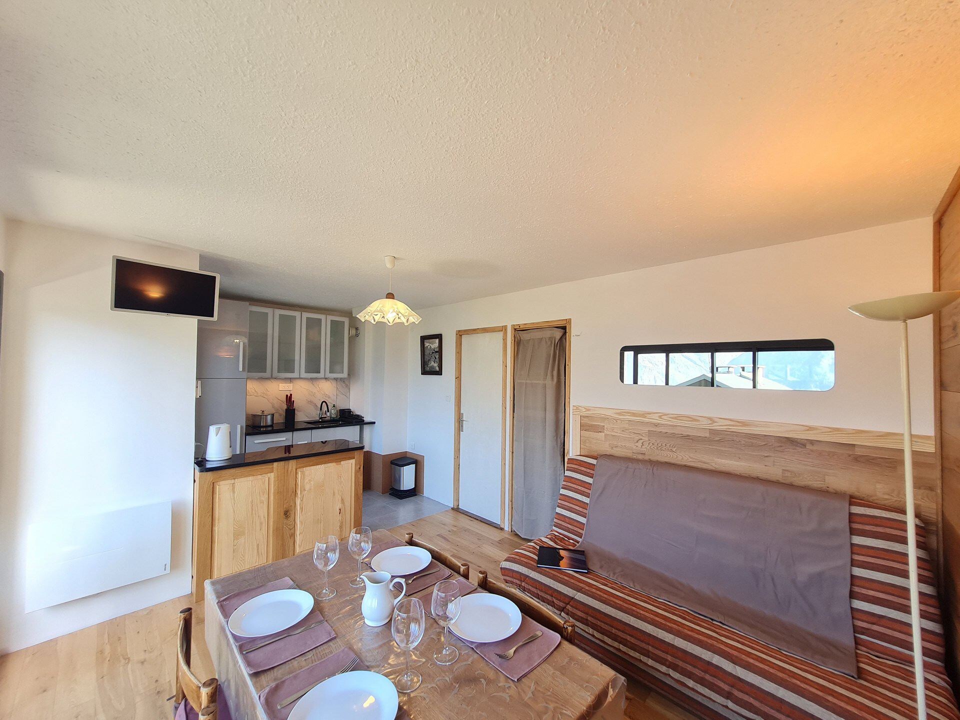 Appartement 4p aan de piste in Les Deux Alpes met balkon - foto 2