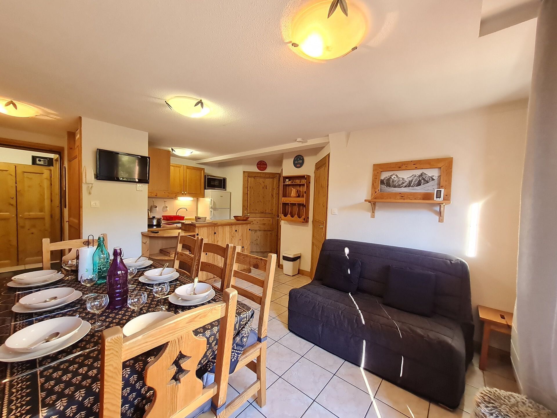 Rustiek appartement voor 8 pers. direct aan de piste in Les Deux Alpes - foto 2