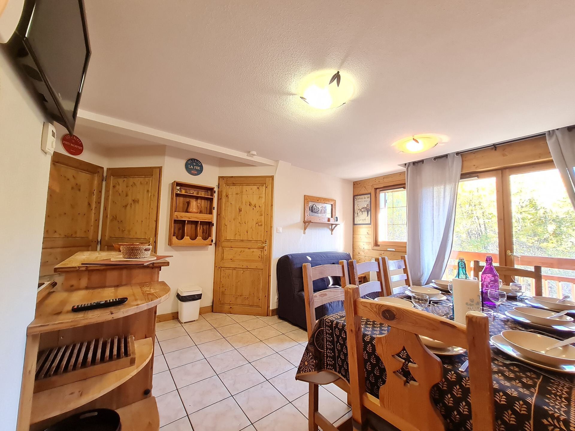 Rustiek appartement voor 8 pers. direct aan de piste in Les Deux Alpes - foto 11