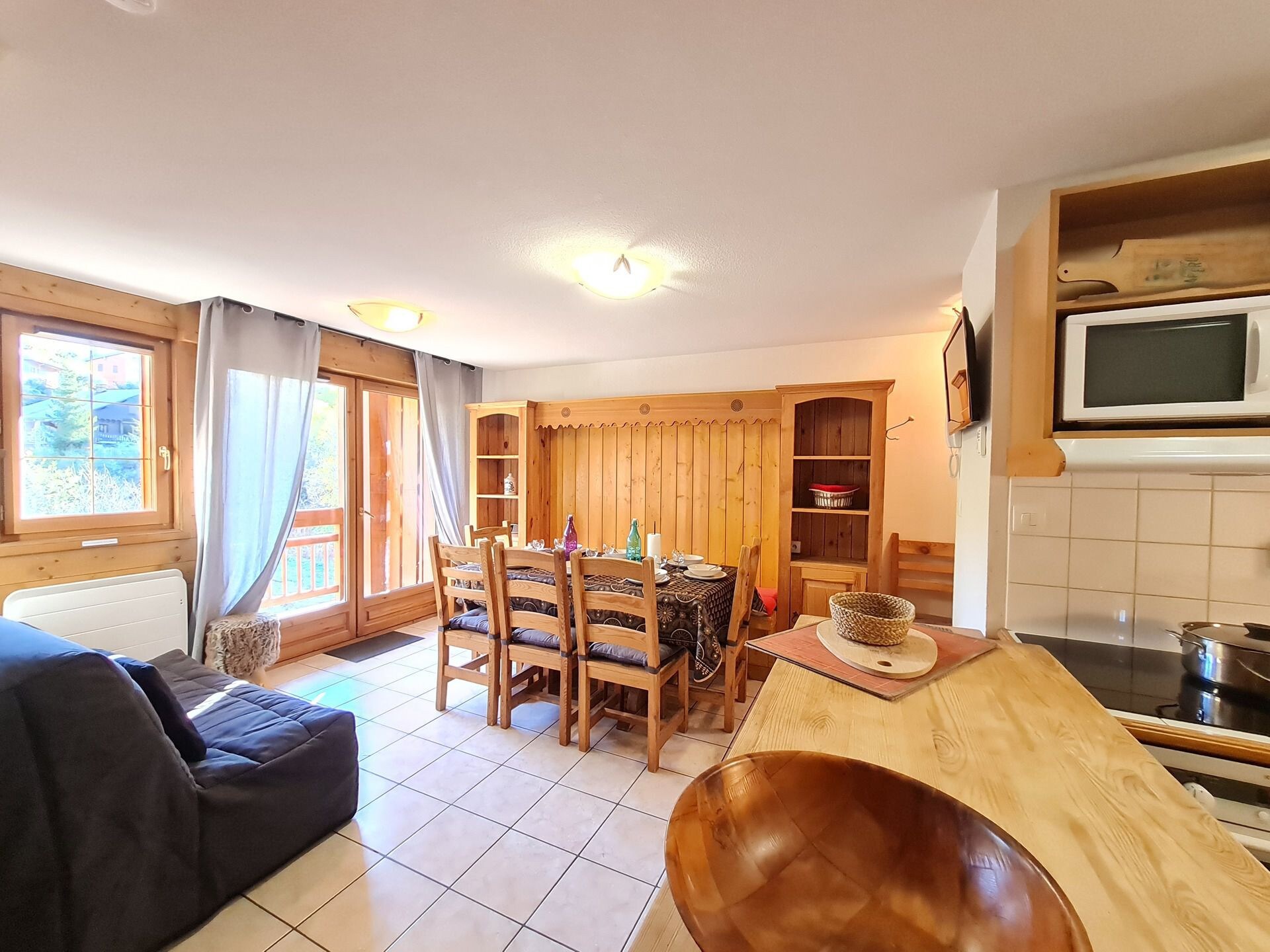 Rustiek appartement voor 8 pers. direct aan de piste in Les Deux Alpes - foto 1