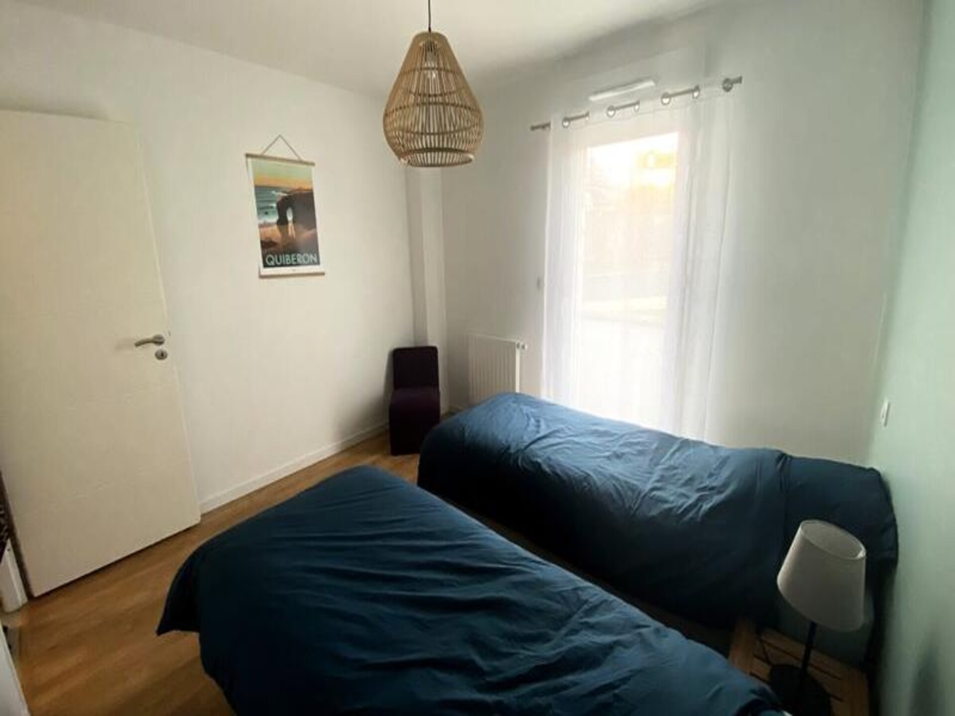 Licht appartement met ommuurde tuin op 350 meter van het strand in Quiberon - foto 12