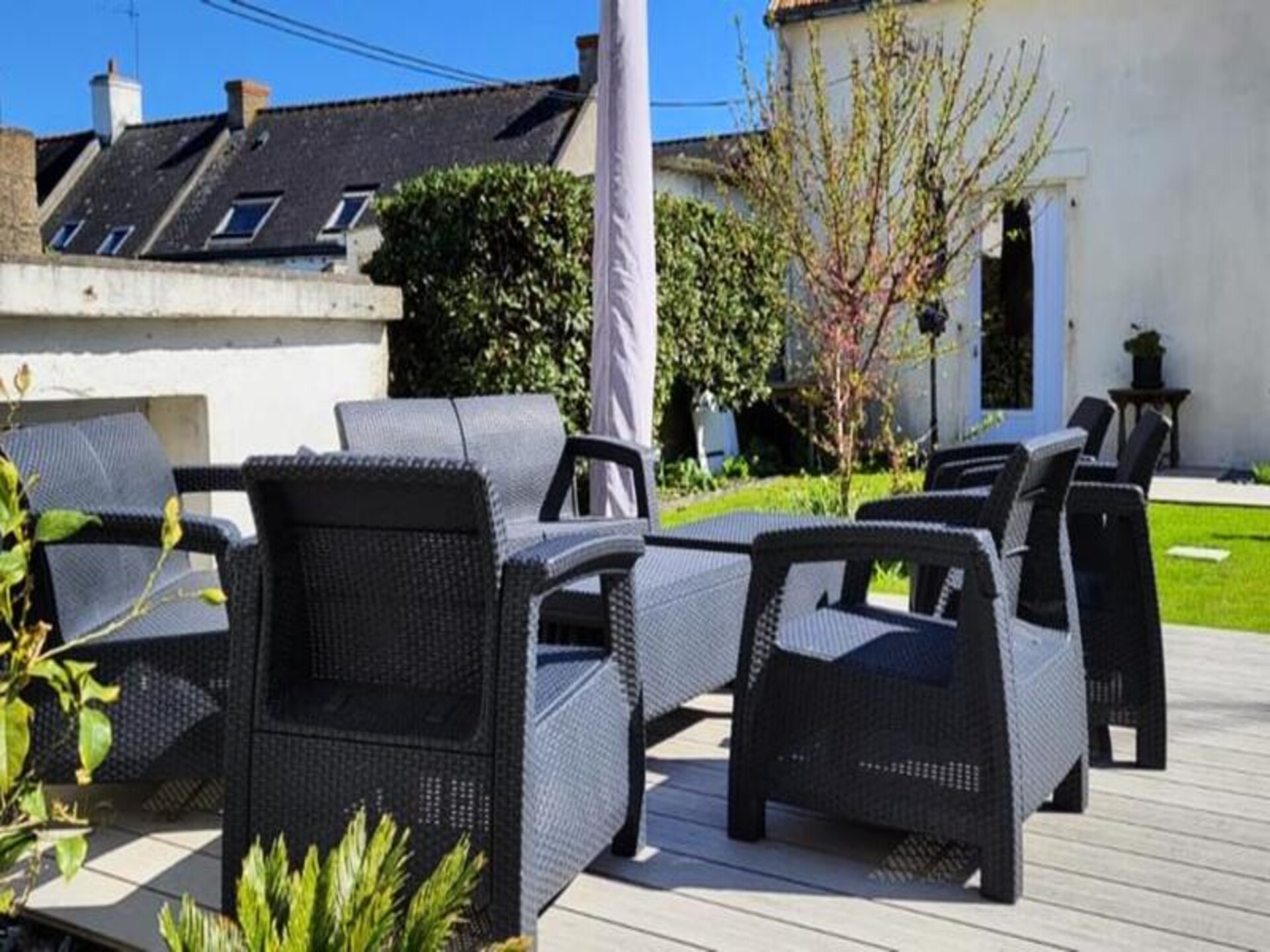 Rustiek familie-appartement met grote tuin, 10 minuten van het strand - foto 5