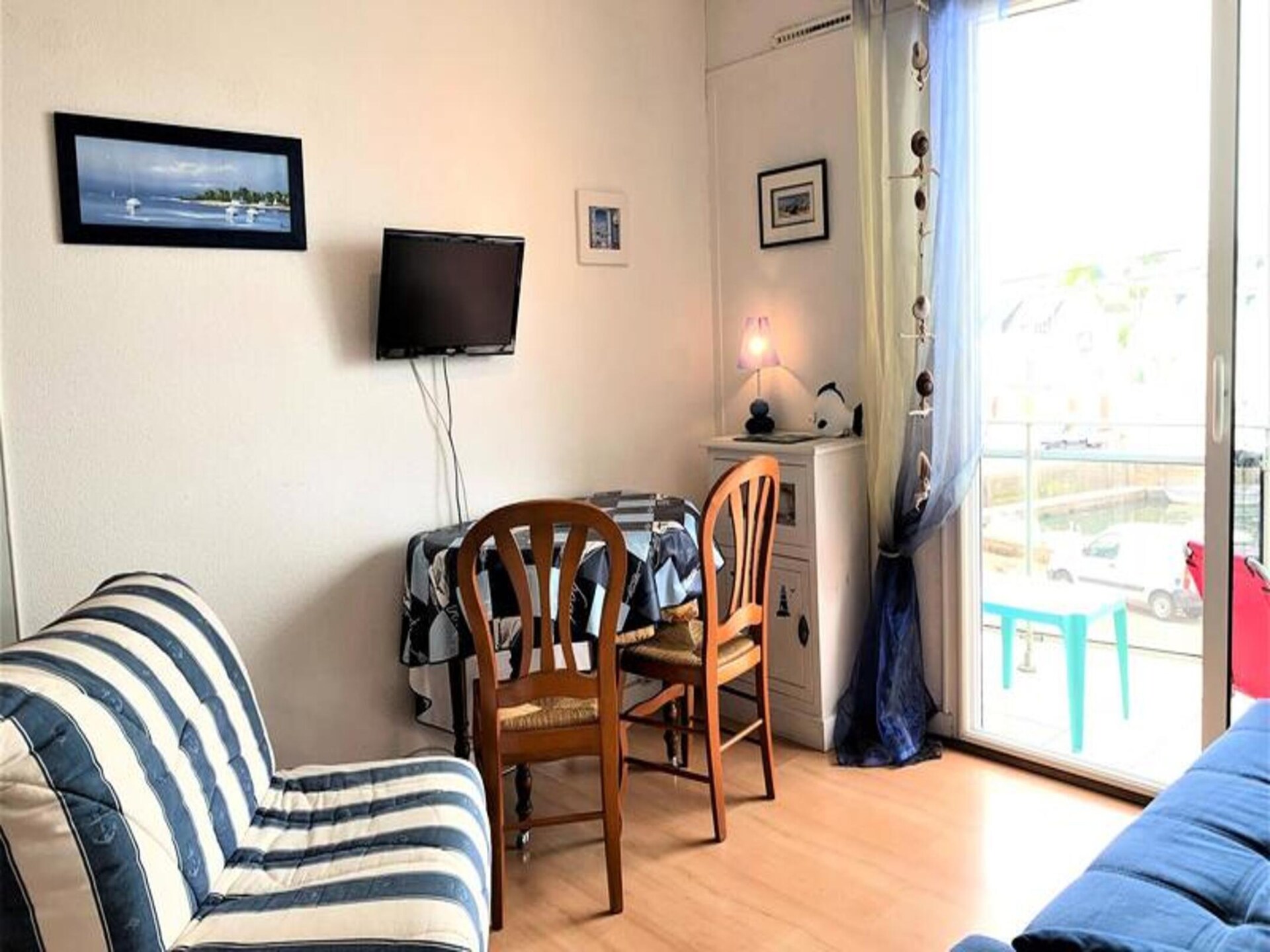 Compacte studio met balkon en uitzicht op de oude haven van Port Haliguen - foto 3