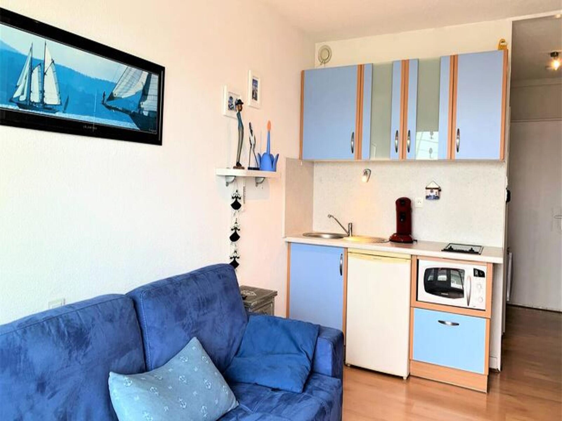 Compacte studio met balkon en uitzicht op de oude haven van Port Haliguen - foto 6