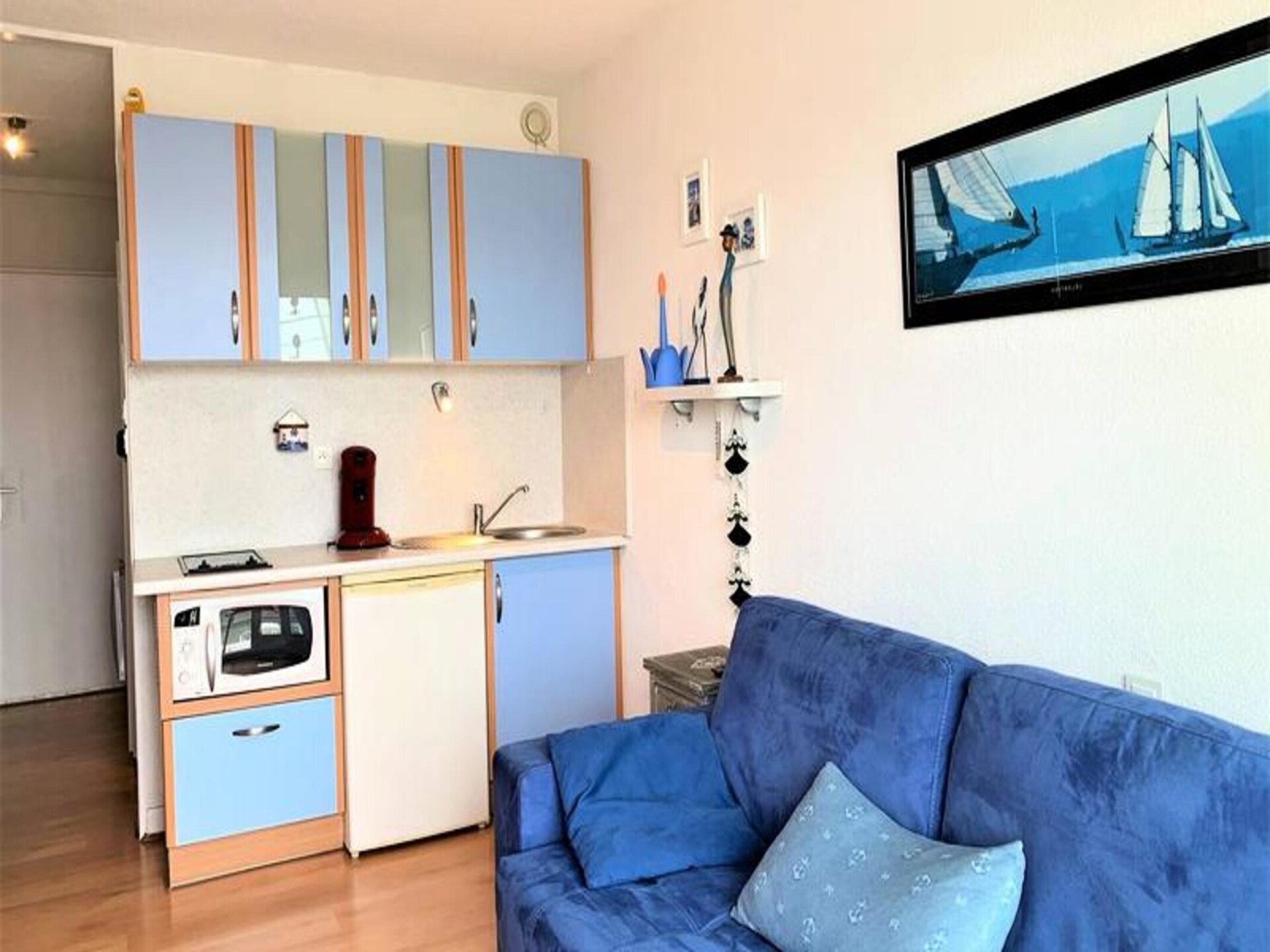 Compacte studio met balkon en uitzicht op de oude haven van Port Haliguen - foto 8