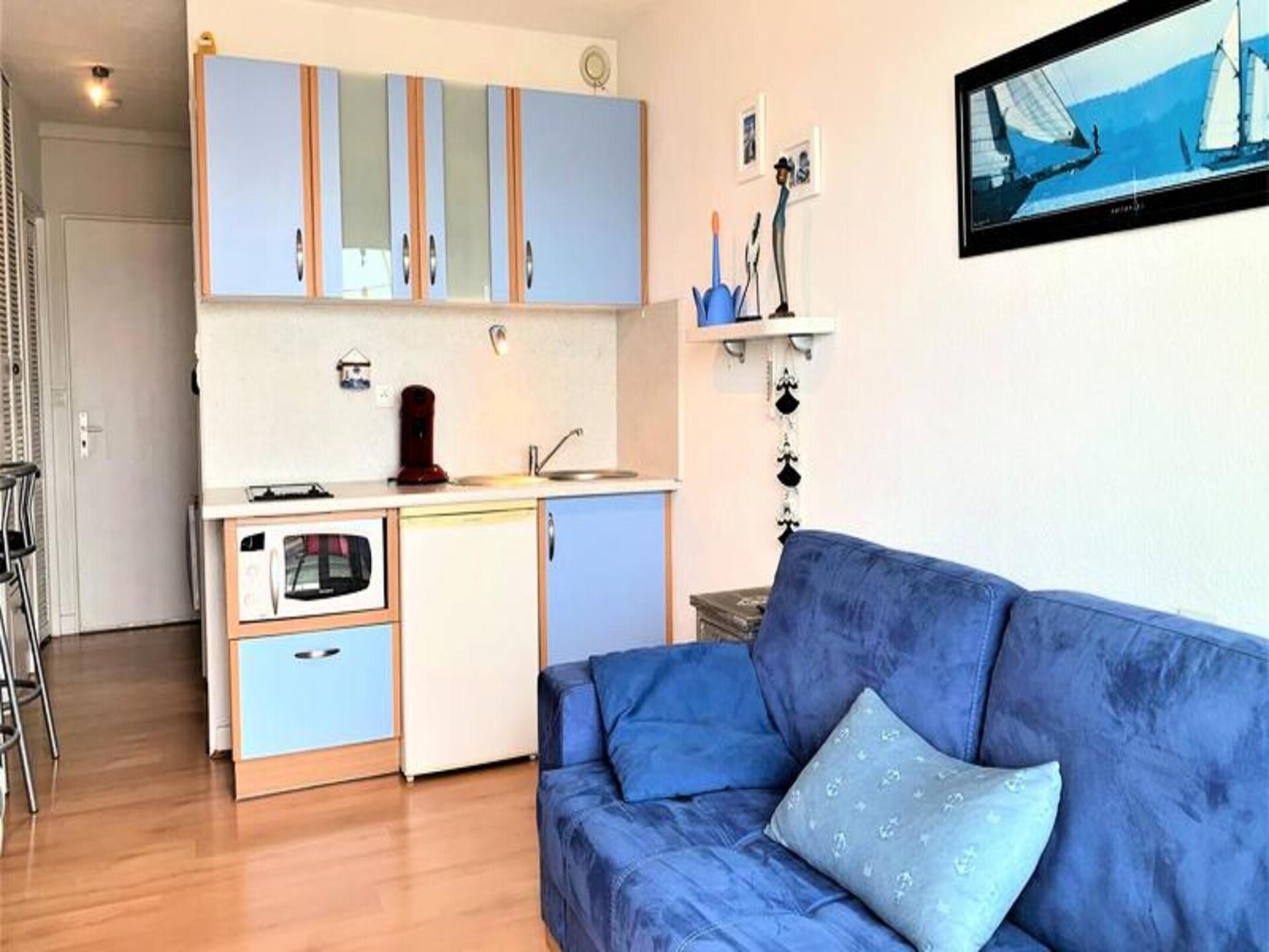 Compacte studio met balkon en uitzicht op de oude haven van Port Haliguen - foto 9