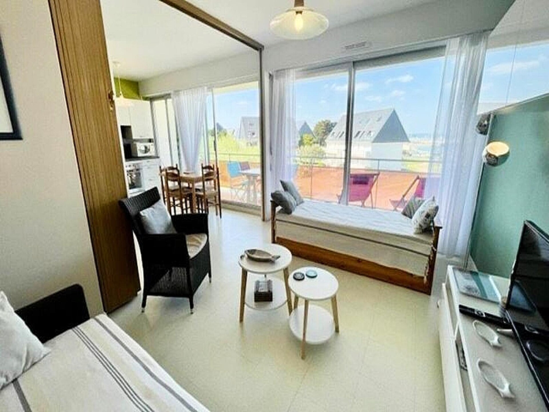Gezellig studio-appartement met zeezicht in Quiberon, vlakbij het strand - foto 7
