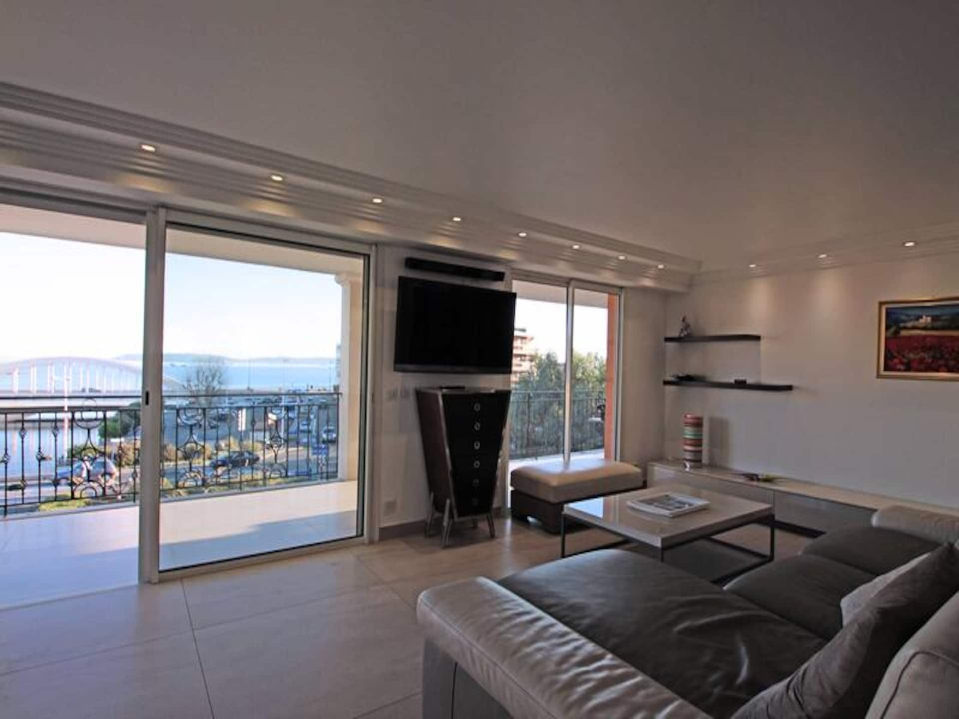 Luxe appartement met zeezicht en zwembad in Sainte-Maxime, 250m van strand - foto 2