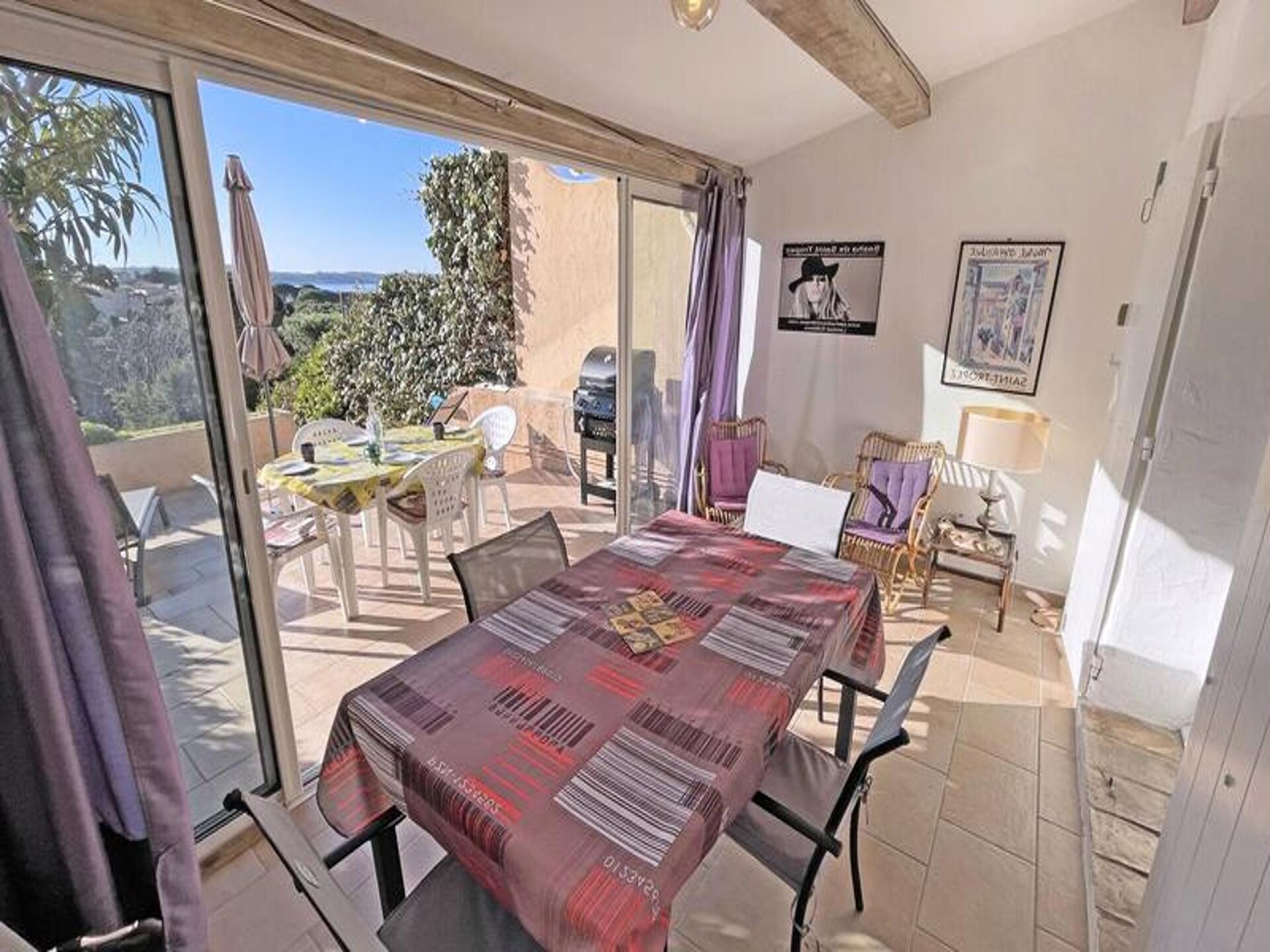 Zonnig appartement met zeezicht en zwembad op 600m van het strand in Ste Maxime - foto 8