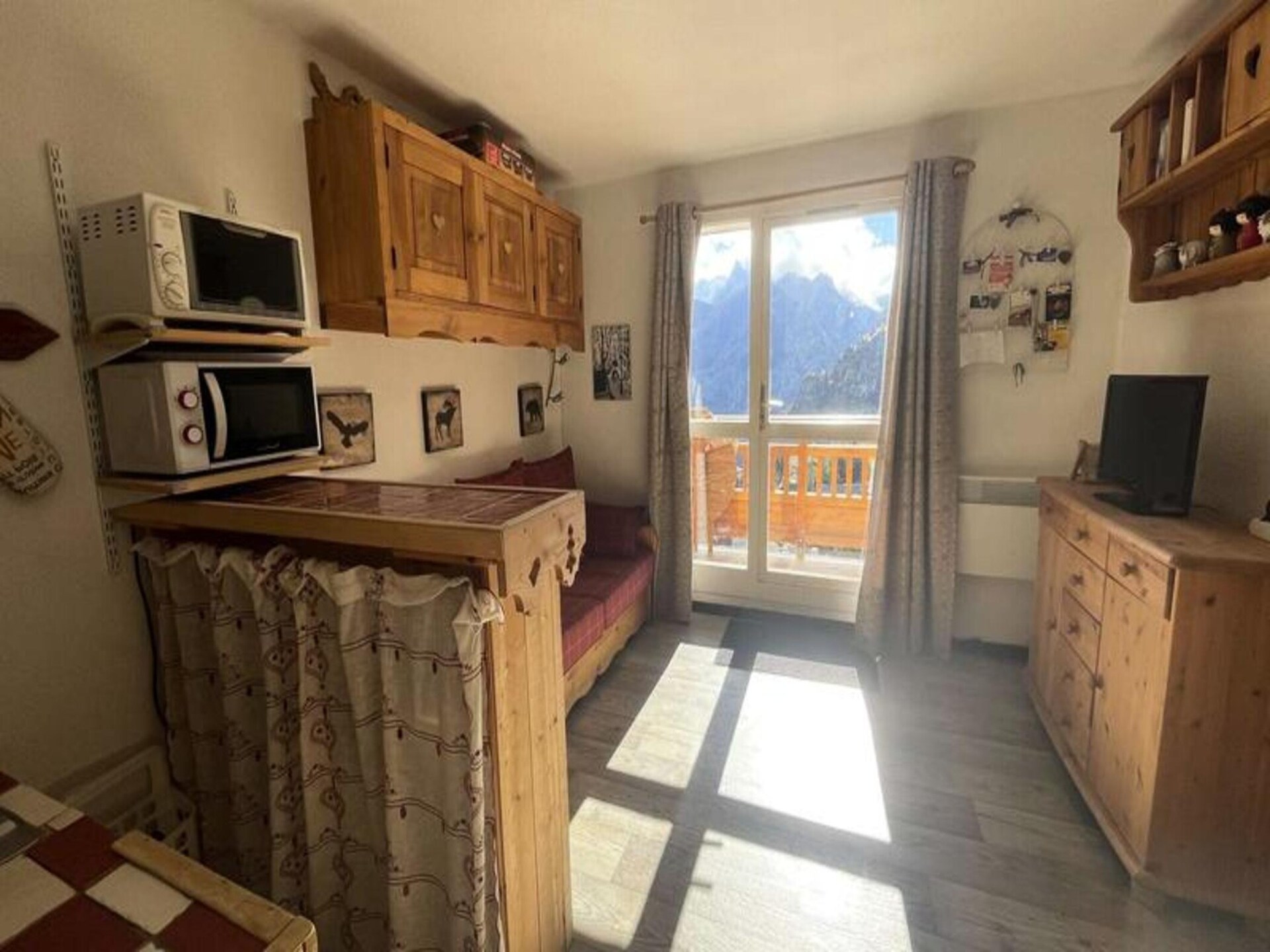 Knus appartement in Venosc met balkon en uitzicht op de Muzelle - foto 3