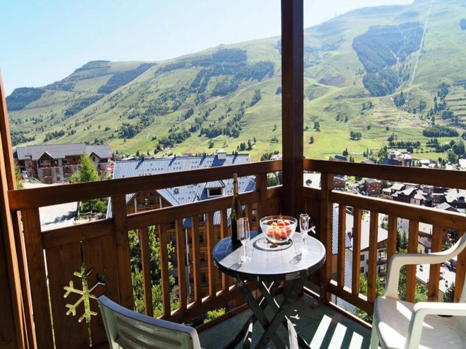 Résidence Apheratz F57: Panoramisch appartement voor 6 in Vénosc - foto 17