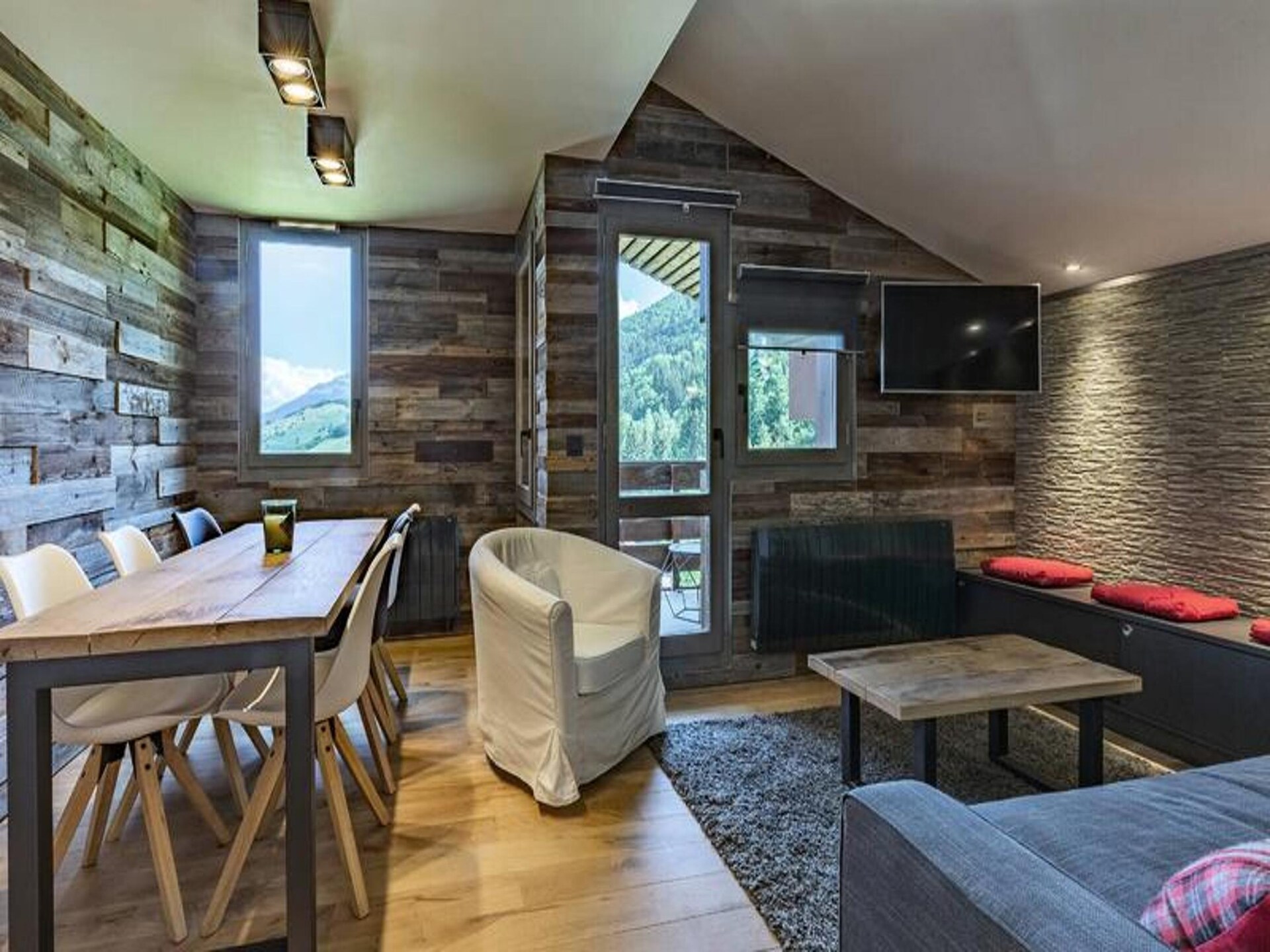 Appartement 6p in Les Avanchers Valmorel, ski-in/ski-out op 200m van skischool - foto 5