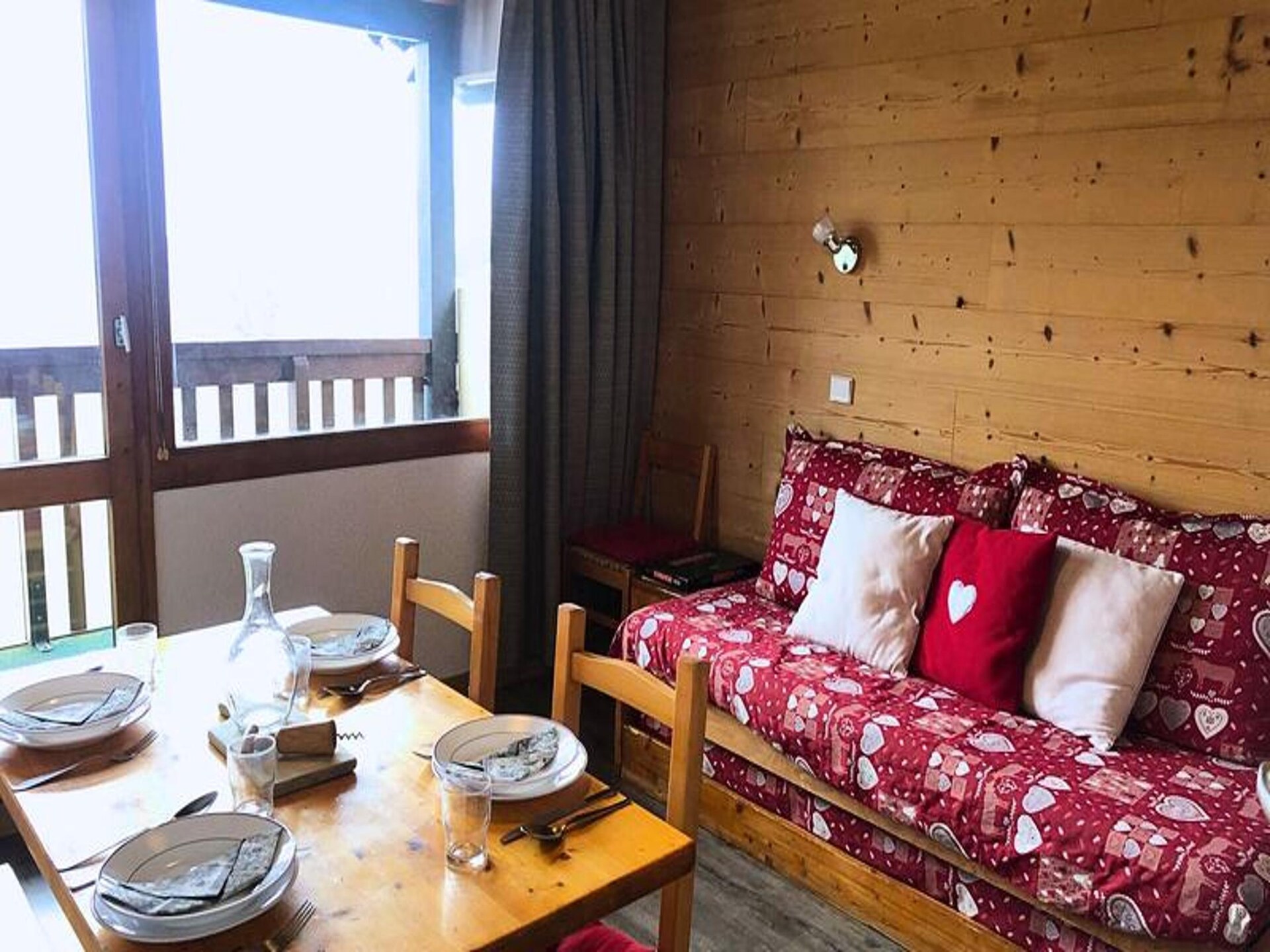 Studio op de piste in Valmorel met balkon, 4 personen - foto 10