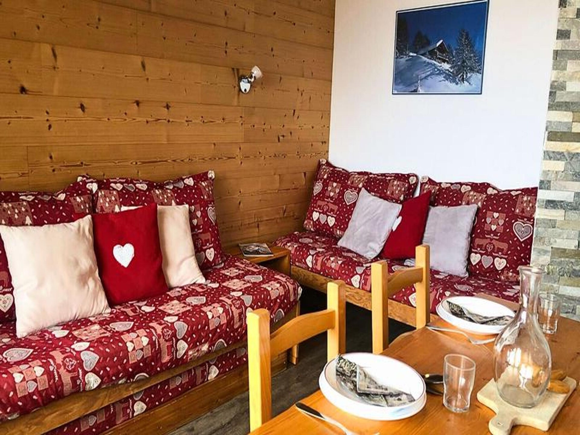 Ski-in-ski-out appartement voor 5 personen in Valmorel met uitzicht op de vallei - foto 5
