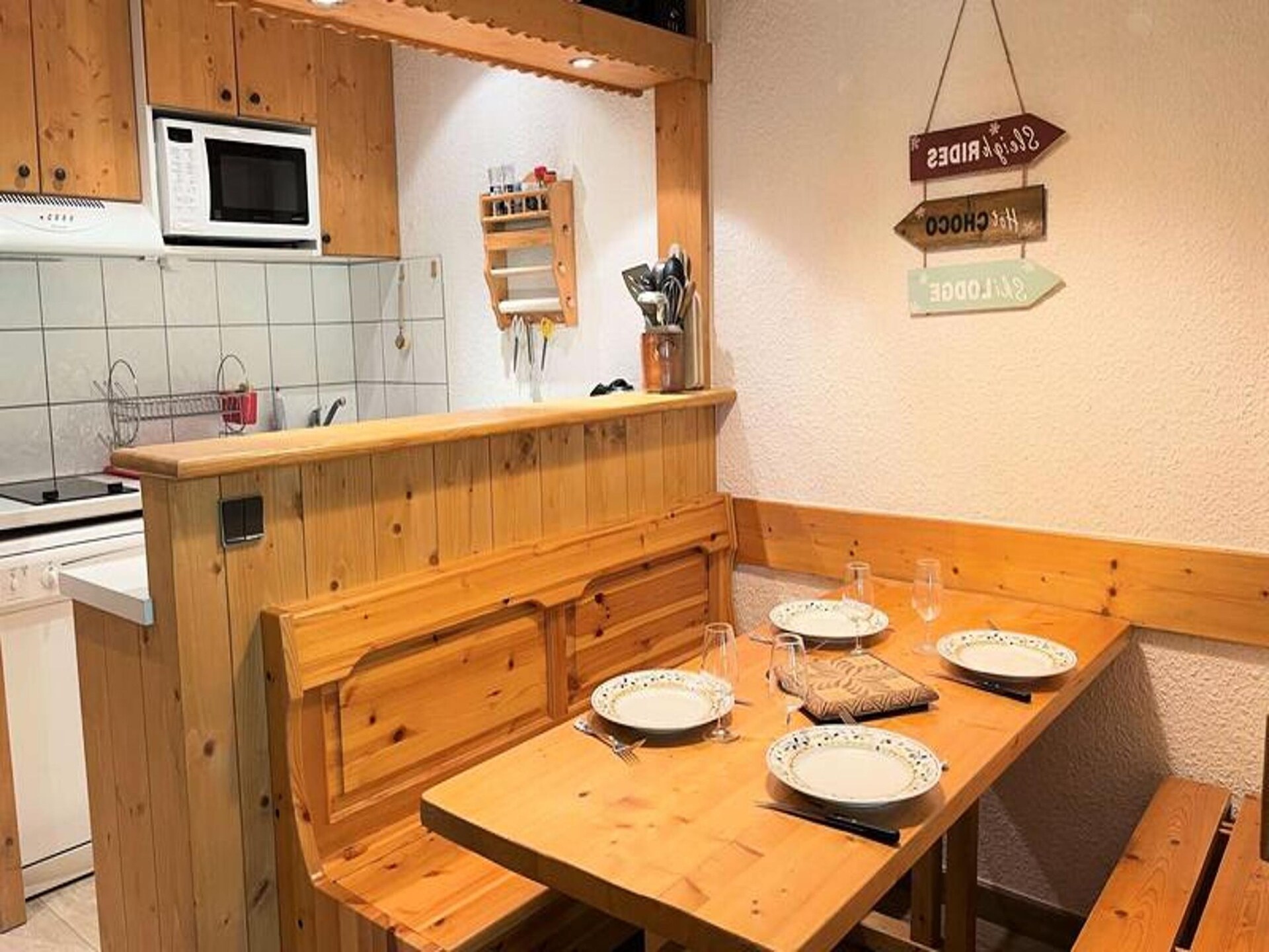 Knus appartement 3 sterren direct aan de piste in Les Avanchers Valmorel - foto 4