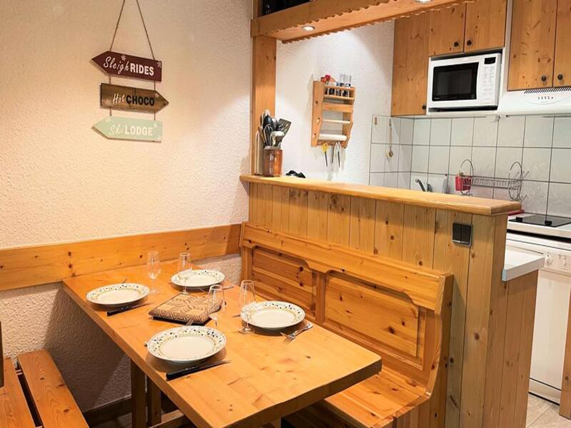 Knus appartement 3 sterren direct aan de piste in Les Avanchers Valmorel - foto 14