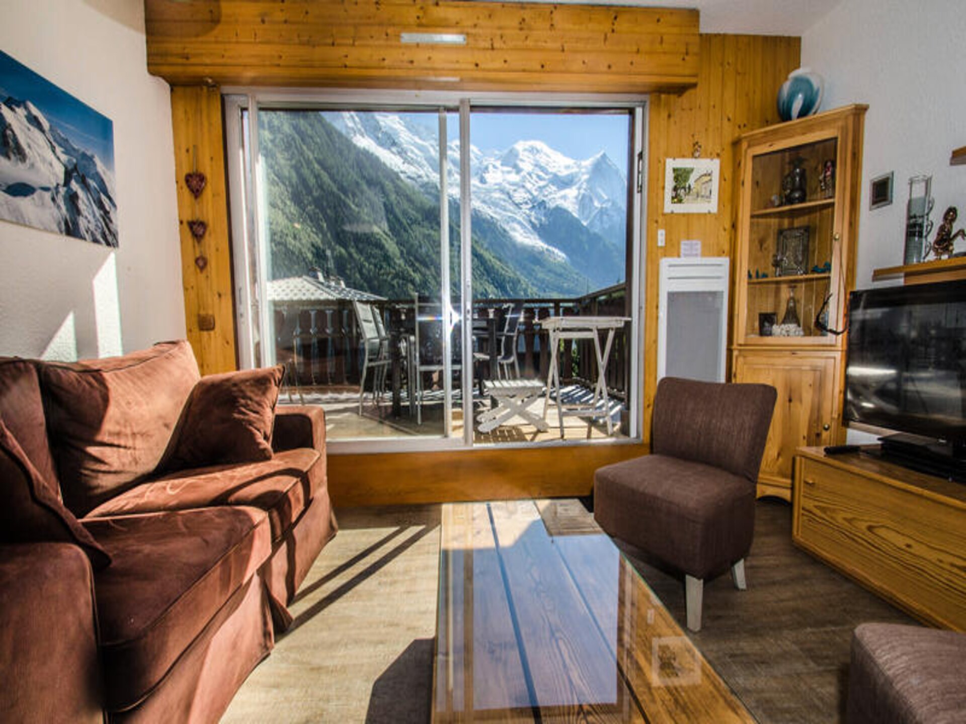Knus appartement met Mont Blanc uitzicht, 200m van centrum Chamonix - foto 8