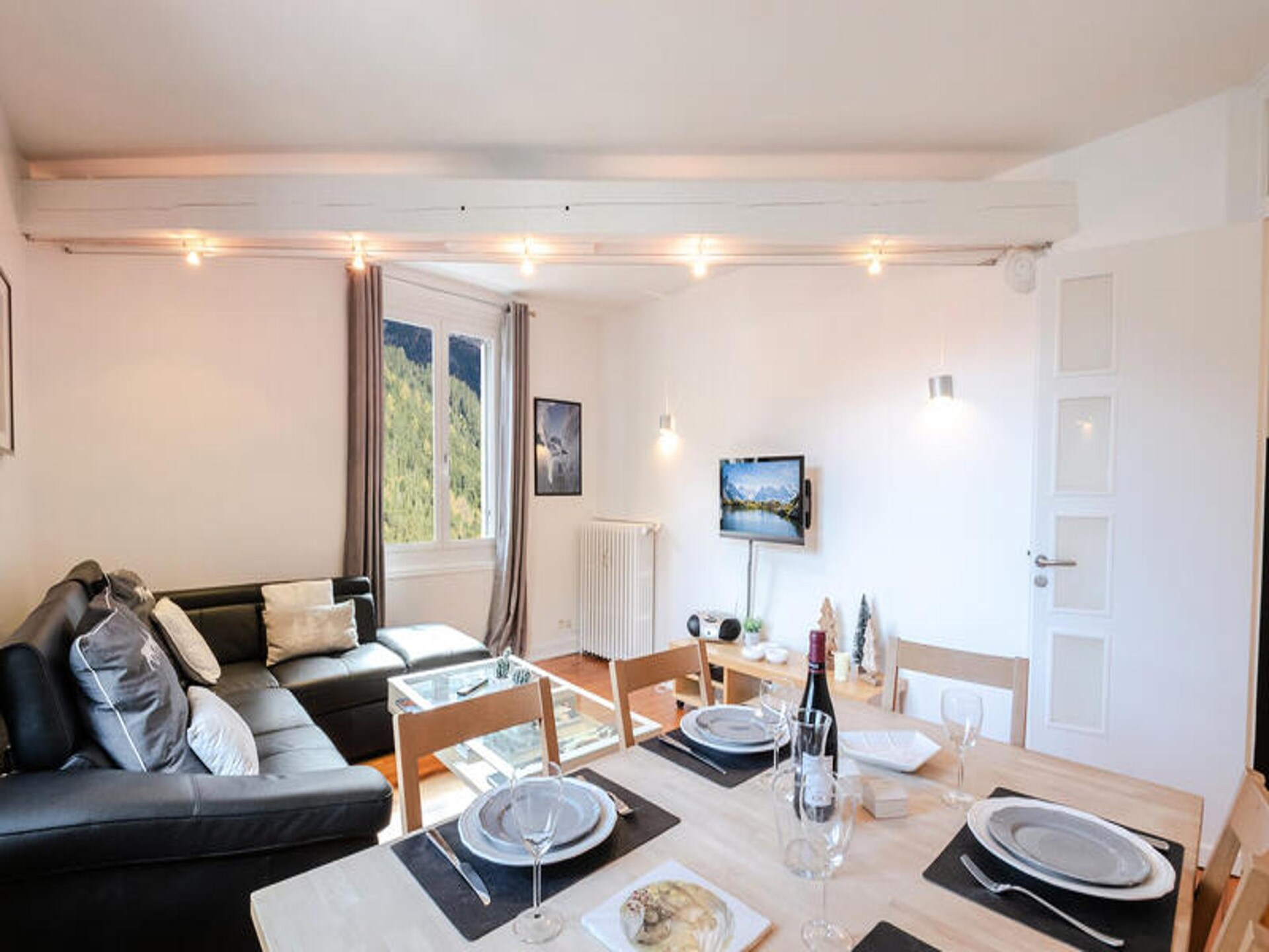 Panoramisch appartement op de 7e verdieping met Mont-Blanc uitzicht in Chamonix - foto 9