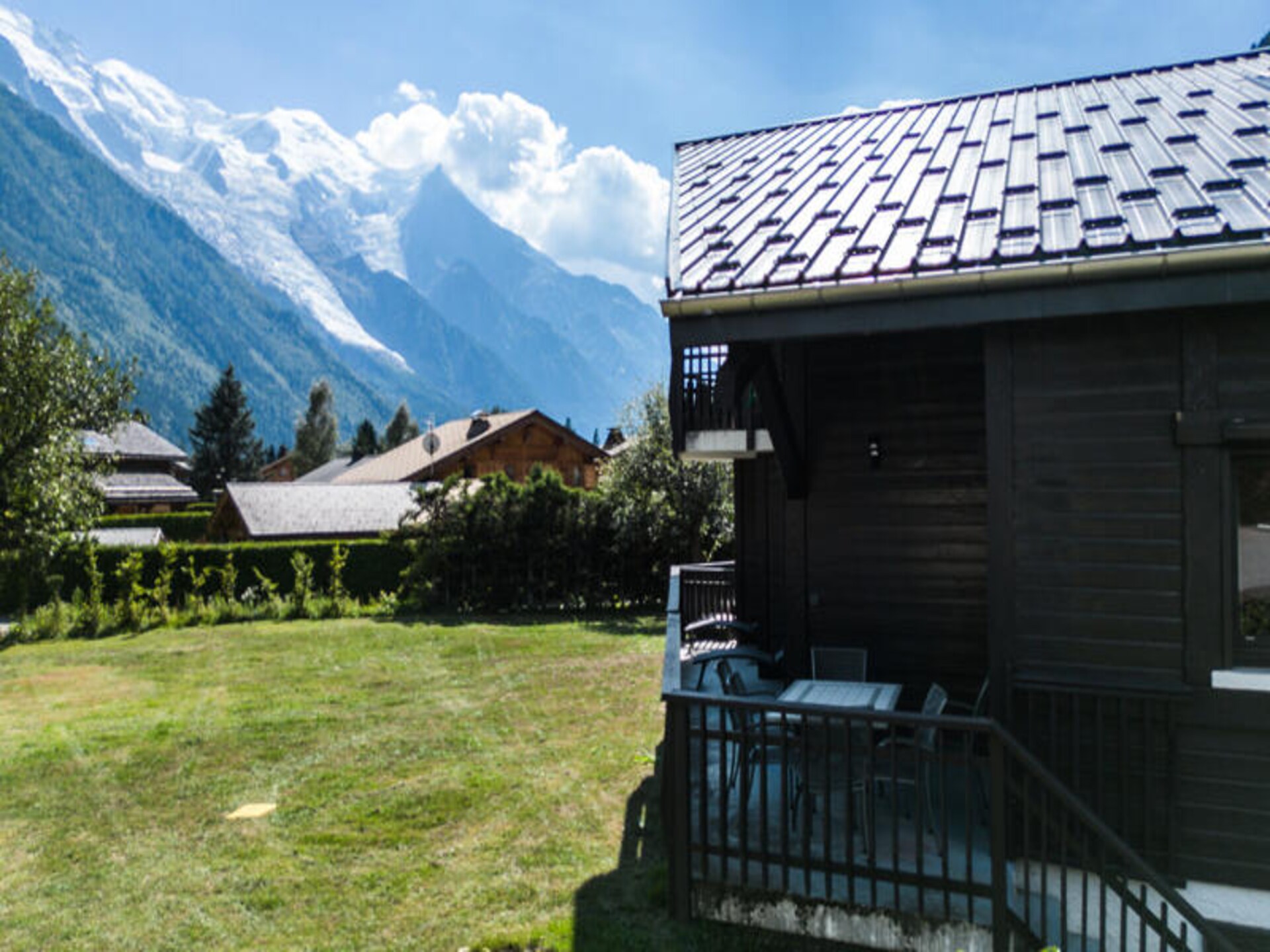 Half-chalet met panoramisch uitzicht in Les Praz, Chamonix – 8 pers. - foto 2