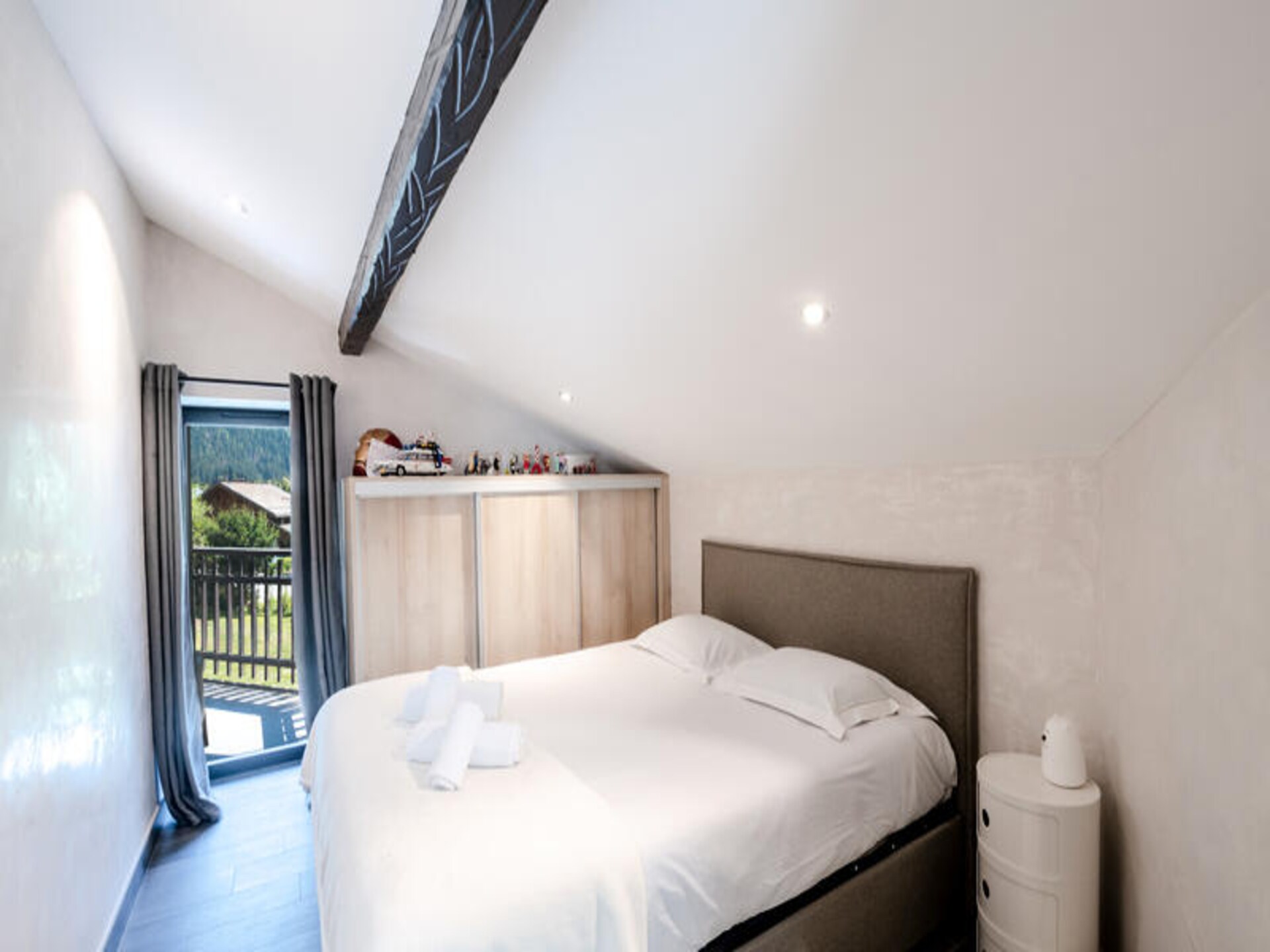 Half-chalet met panoramisch uitzicht in Les Praz, Chamonix – 8 pers. - foto 13