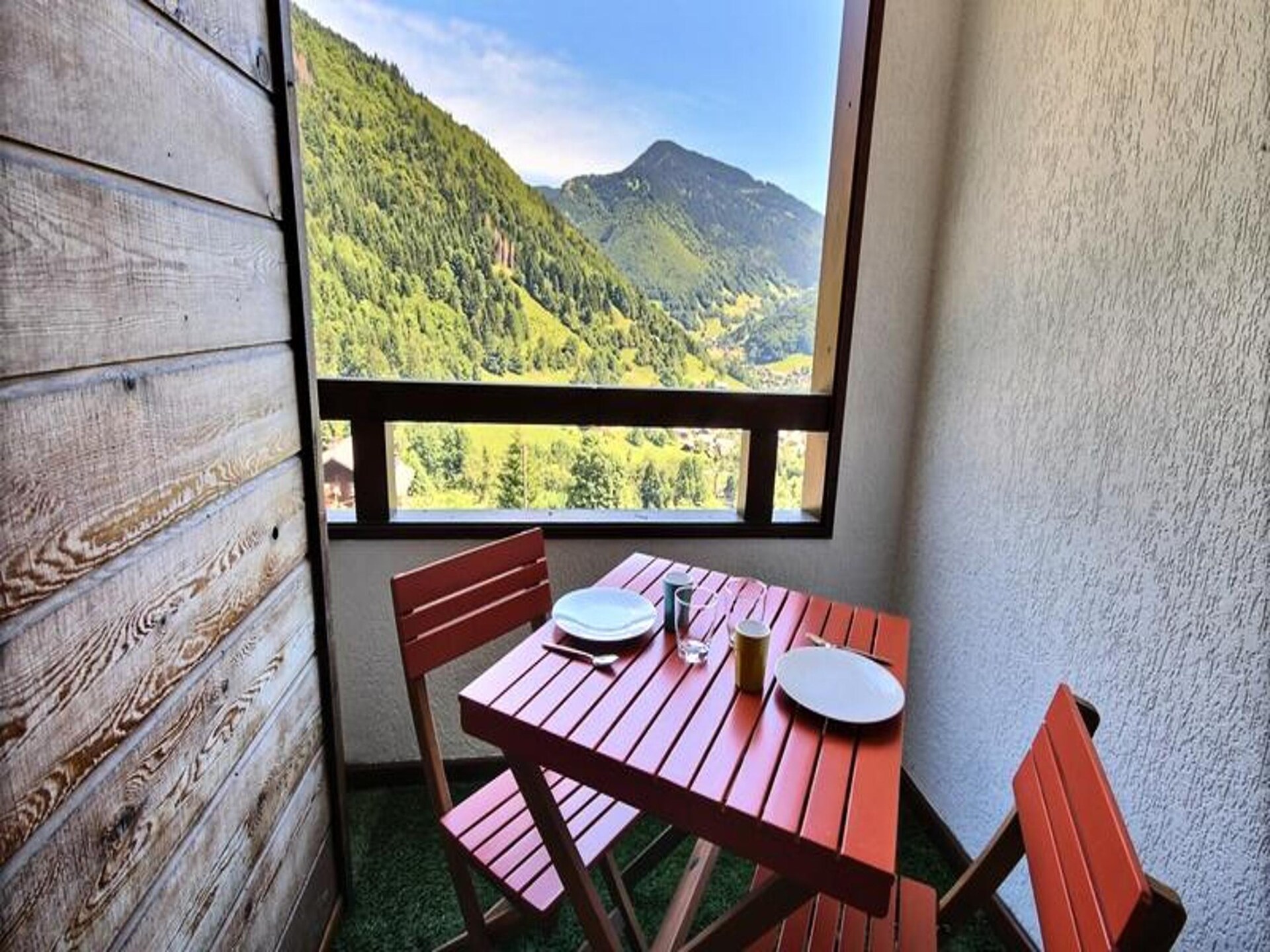 Knus appartement in Saint Jean d'Aulps, 50m van de piste, zwembad - foto 18